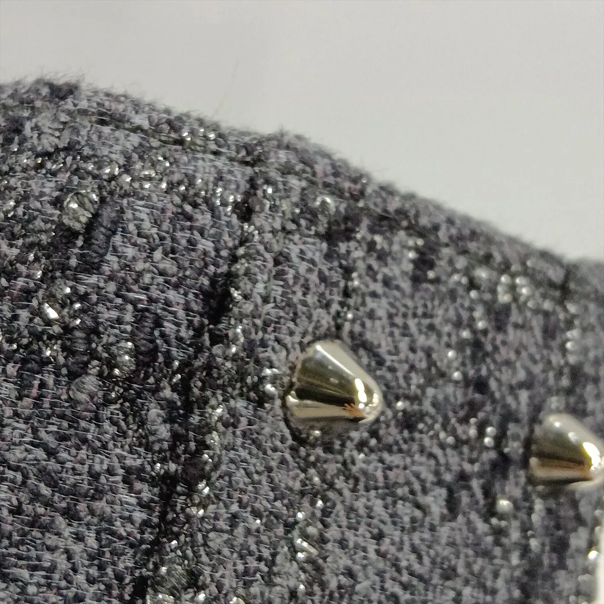 Lady Dior Tweed x Leather 2-Way Handbag, Gray, Lucky Star — view 15