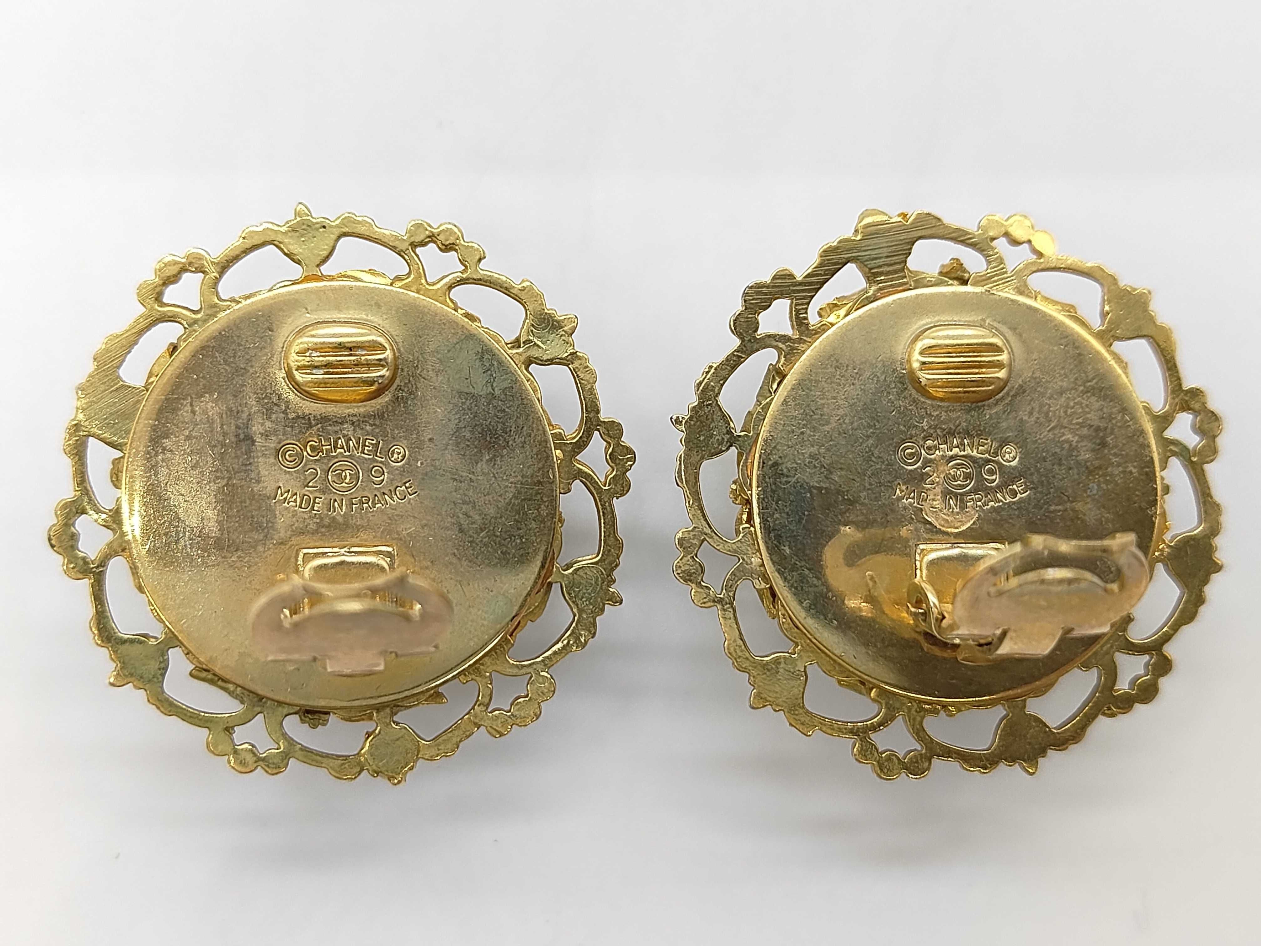 earrings, pearl, Coco Mark, gold earrings — view 2