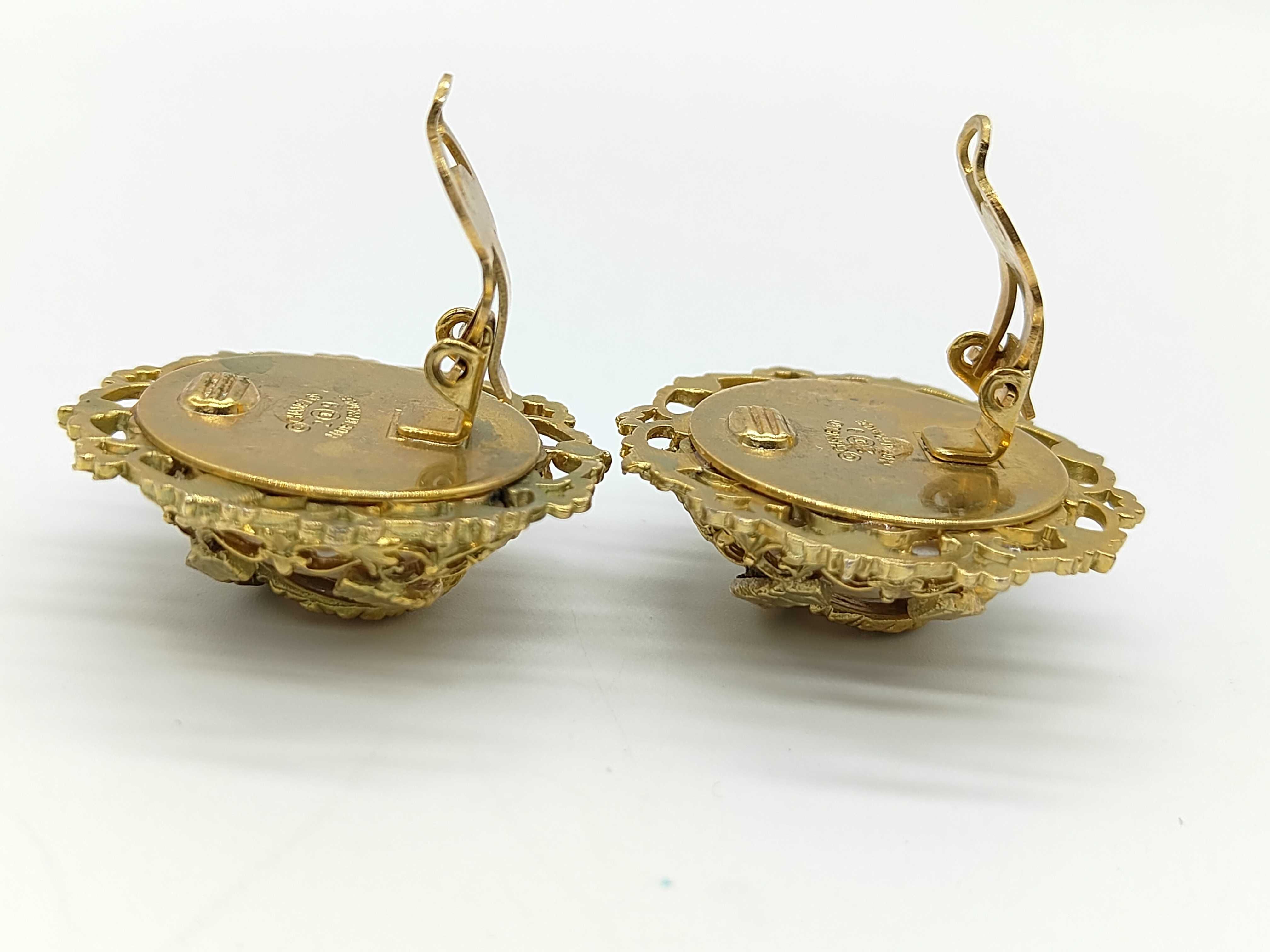 earrings, pearl, Coco Mark, gold earrings — view 4