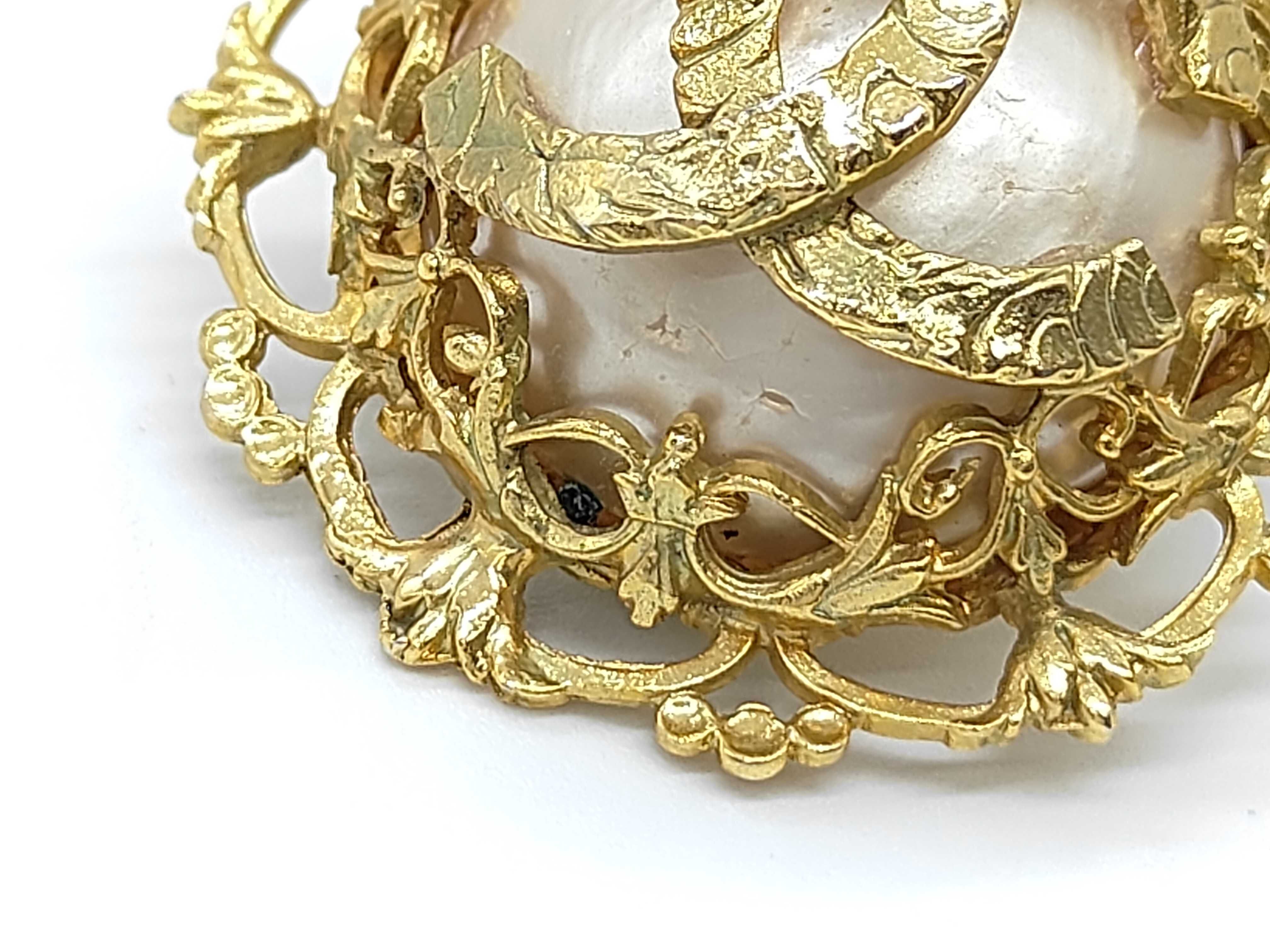earrings, pearl, Coco Mark, gold earrings — view 7