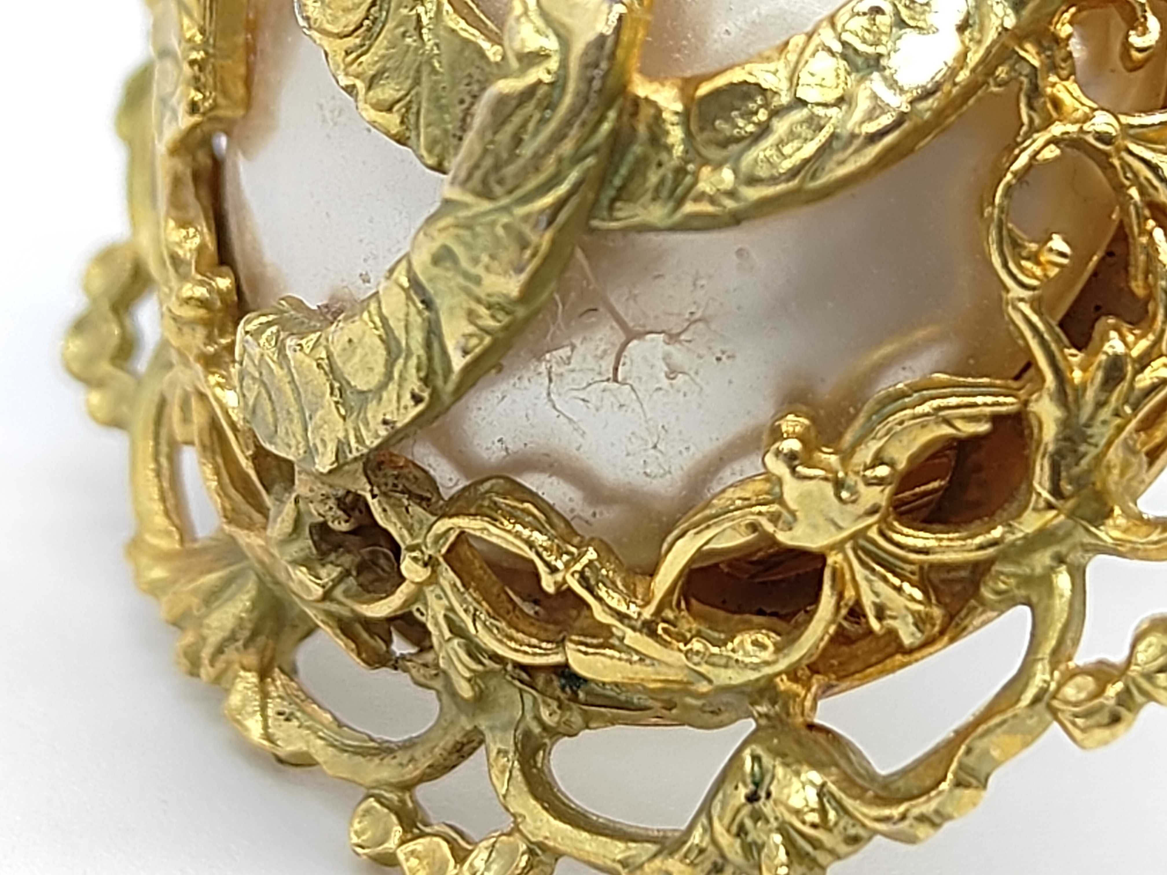 earrings, pearl, Coco Mark, gold earrings — view 8