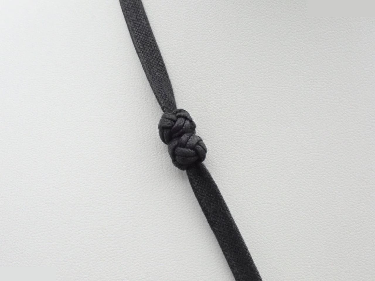 Dalva Buffalo Horn Cord Necklace, Hermes, Neck Circumference Approx. 80cm — view 2