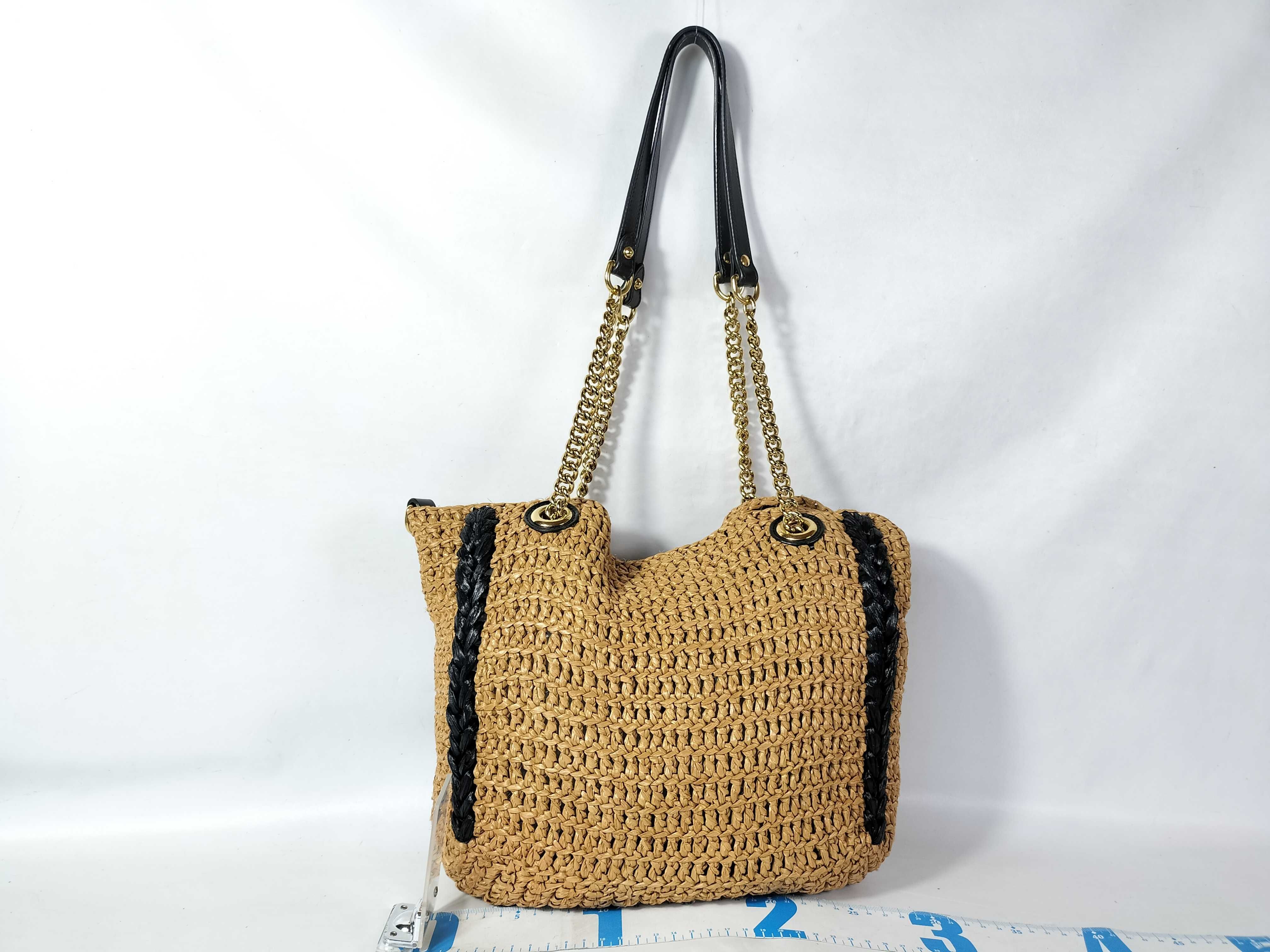 Marmont Raffia Large Tote Bag — view 2