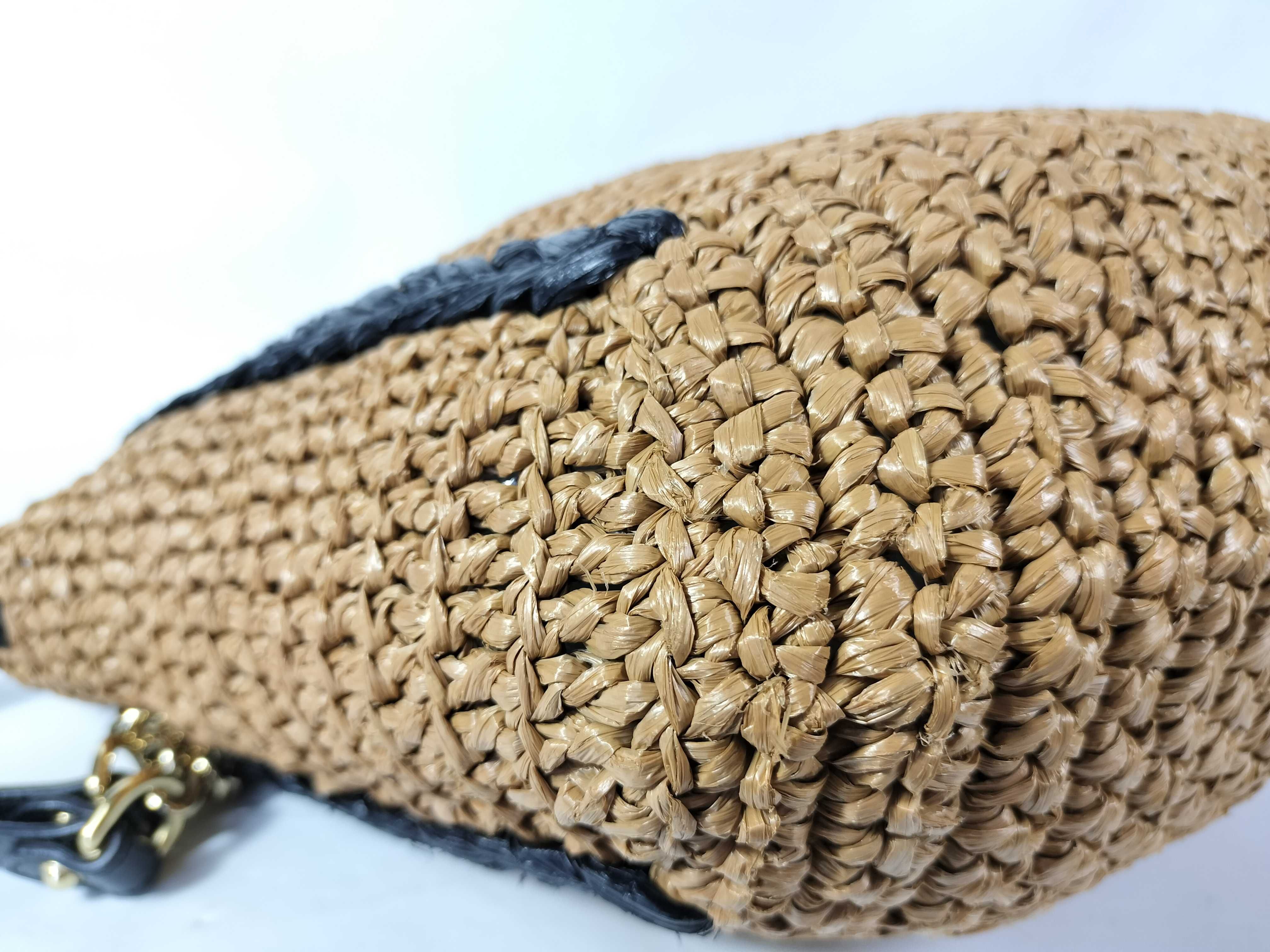 Marmont Raffia Large Tote Bag — view 5
