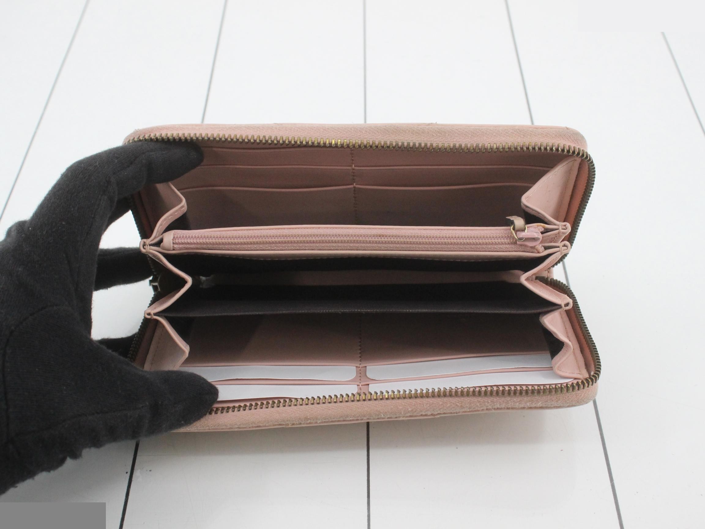 Leather zip-around wallet — view 4