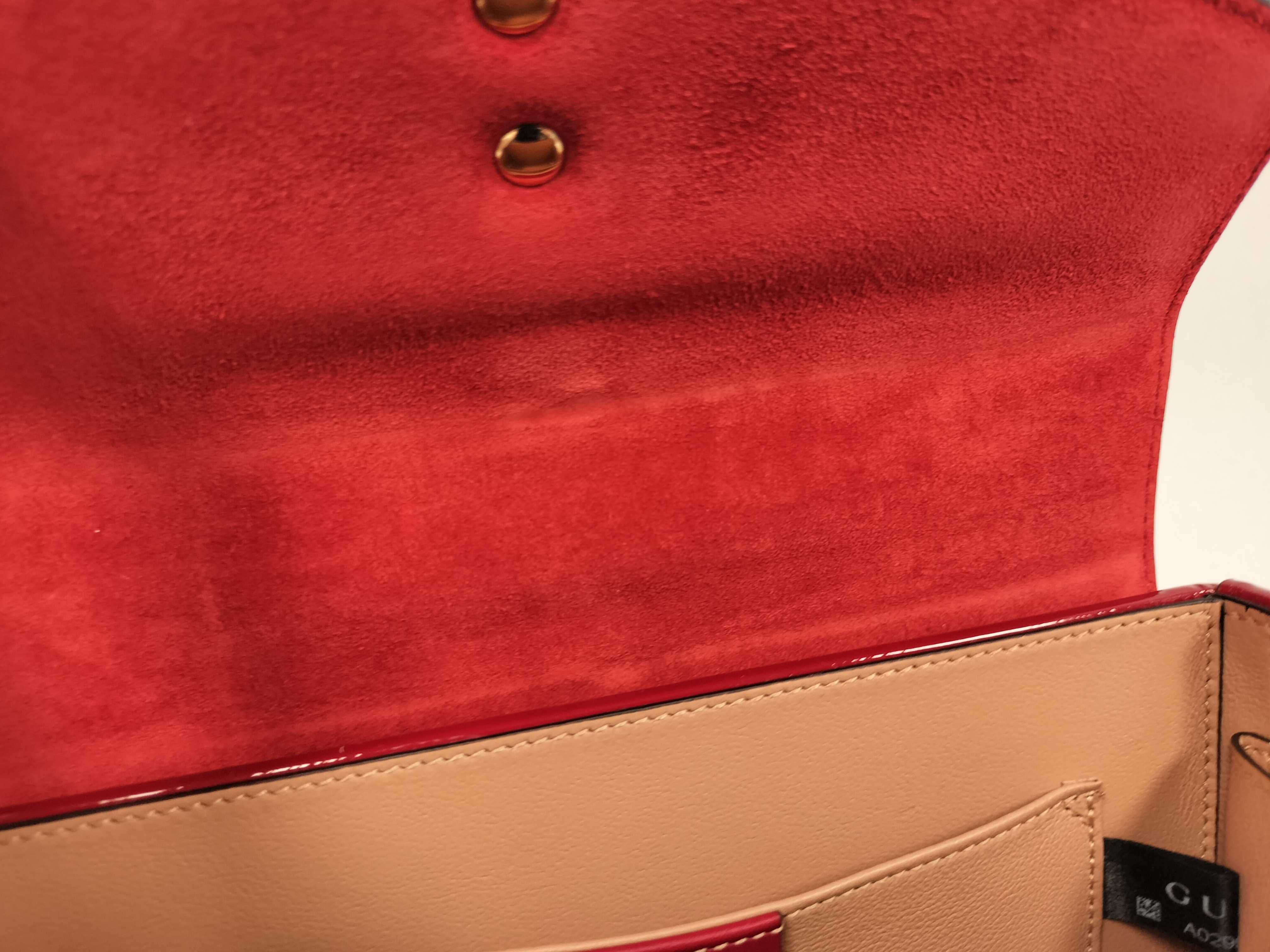 ID- Sylvie Patent Leather 2-Way Handbag Red 589479562600 Handbag — view 12