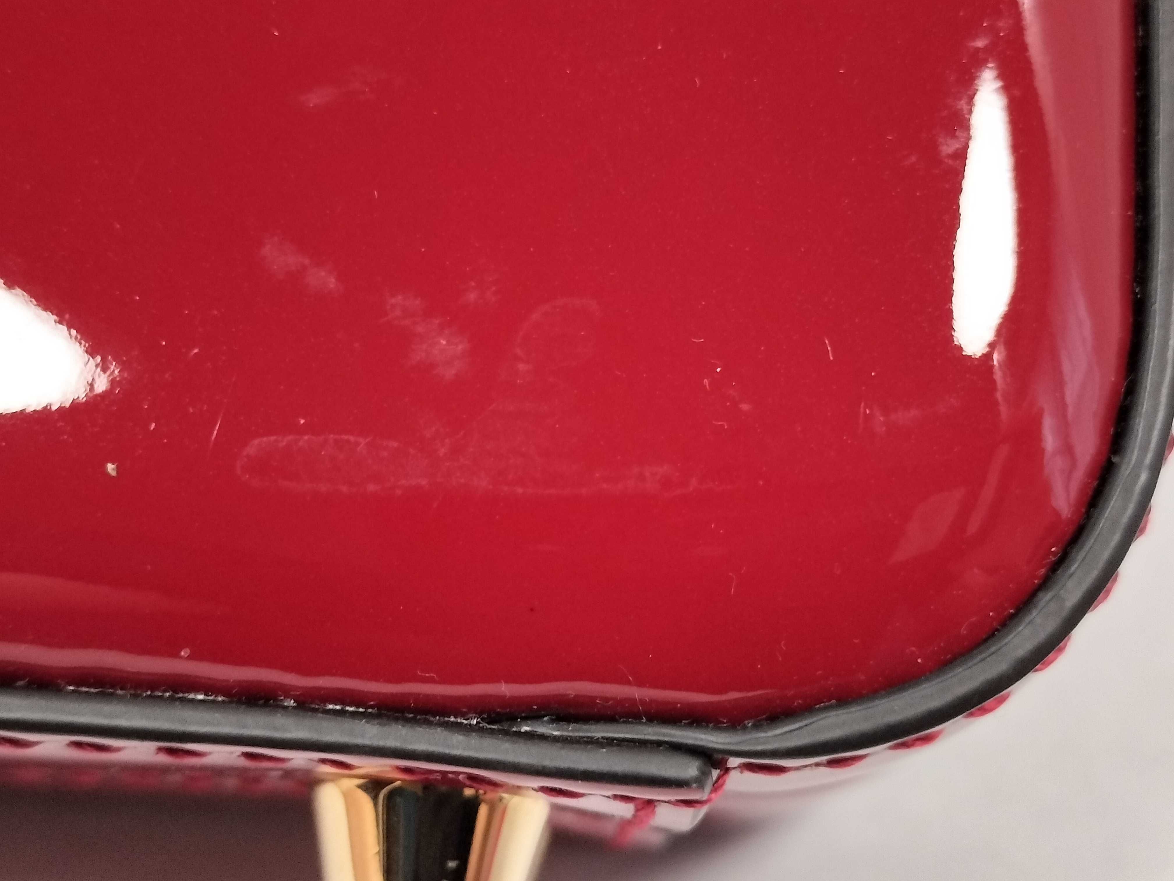 ID- Sylvie Patent Leather 2-Way Handbag Red 589479562600 Handbag — view 14