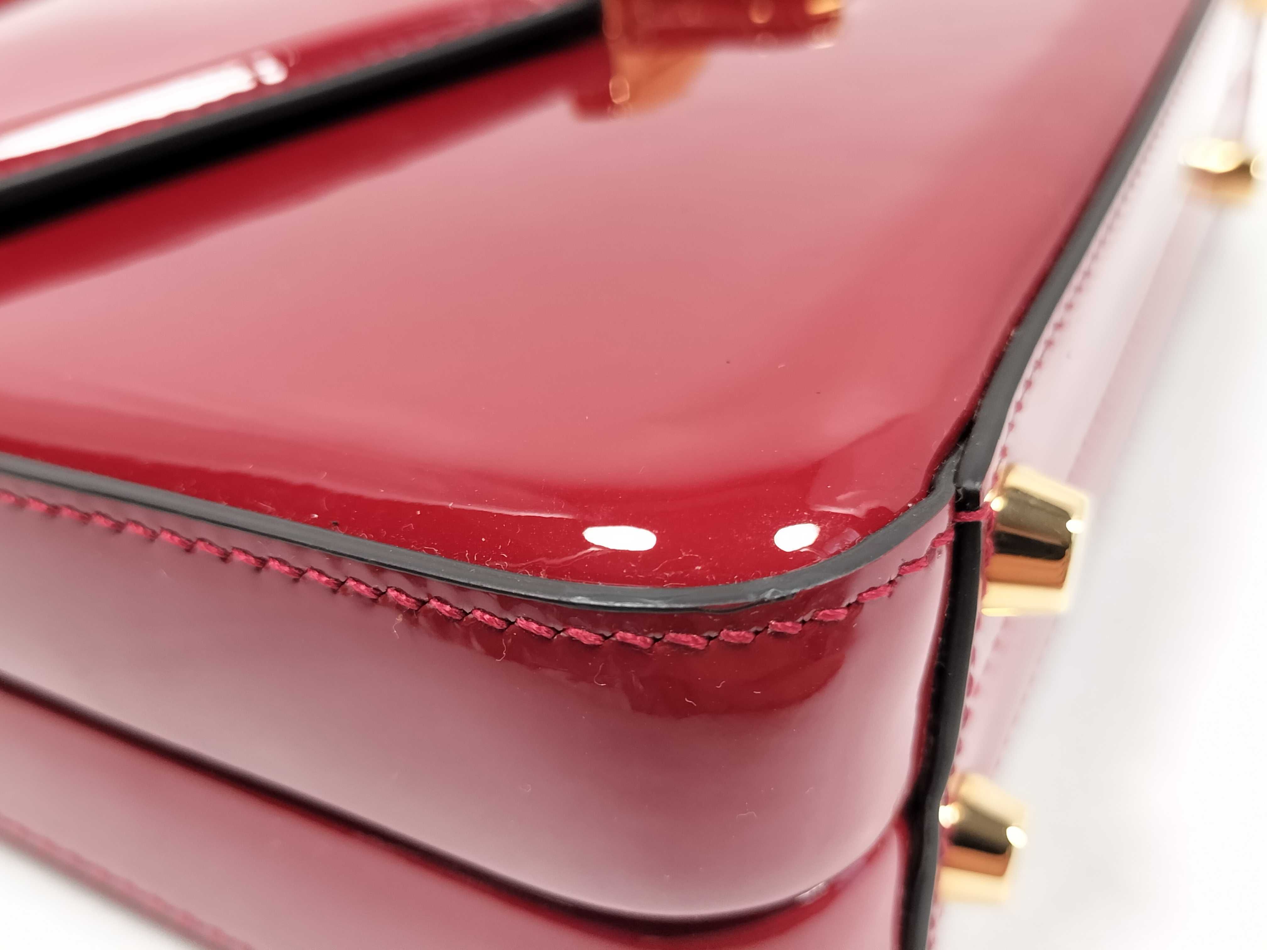 ID- Sylvie Patent Leather 2-Way Handbag Red 589479562600 Handbag — view 6