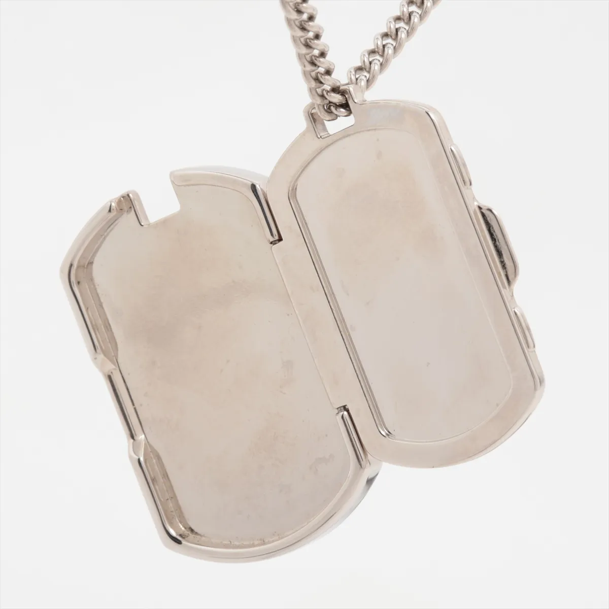 M63640 Collier Plaque Monogram Eclipse DI0251 Necklace, PVC x GP, Black x Silver. — view 5