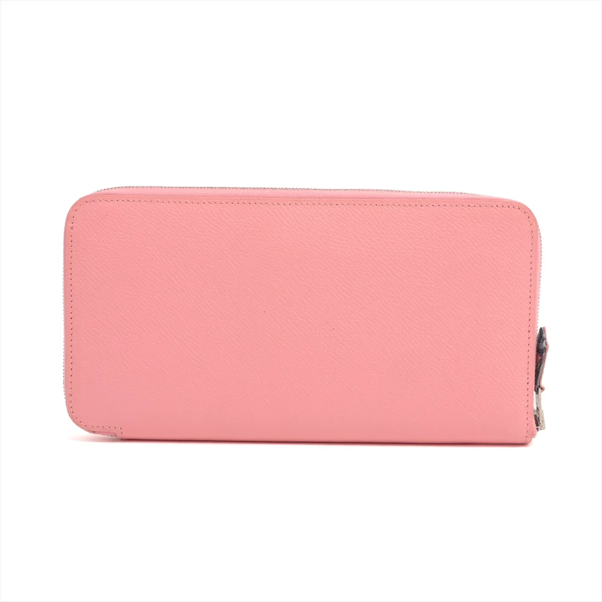 Azap Long Silk-in Vaux Epson Round Zip Wallet Pink Silver Hardware T:2015 — view 2