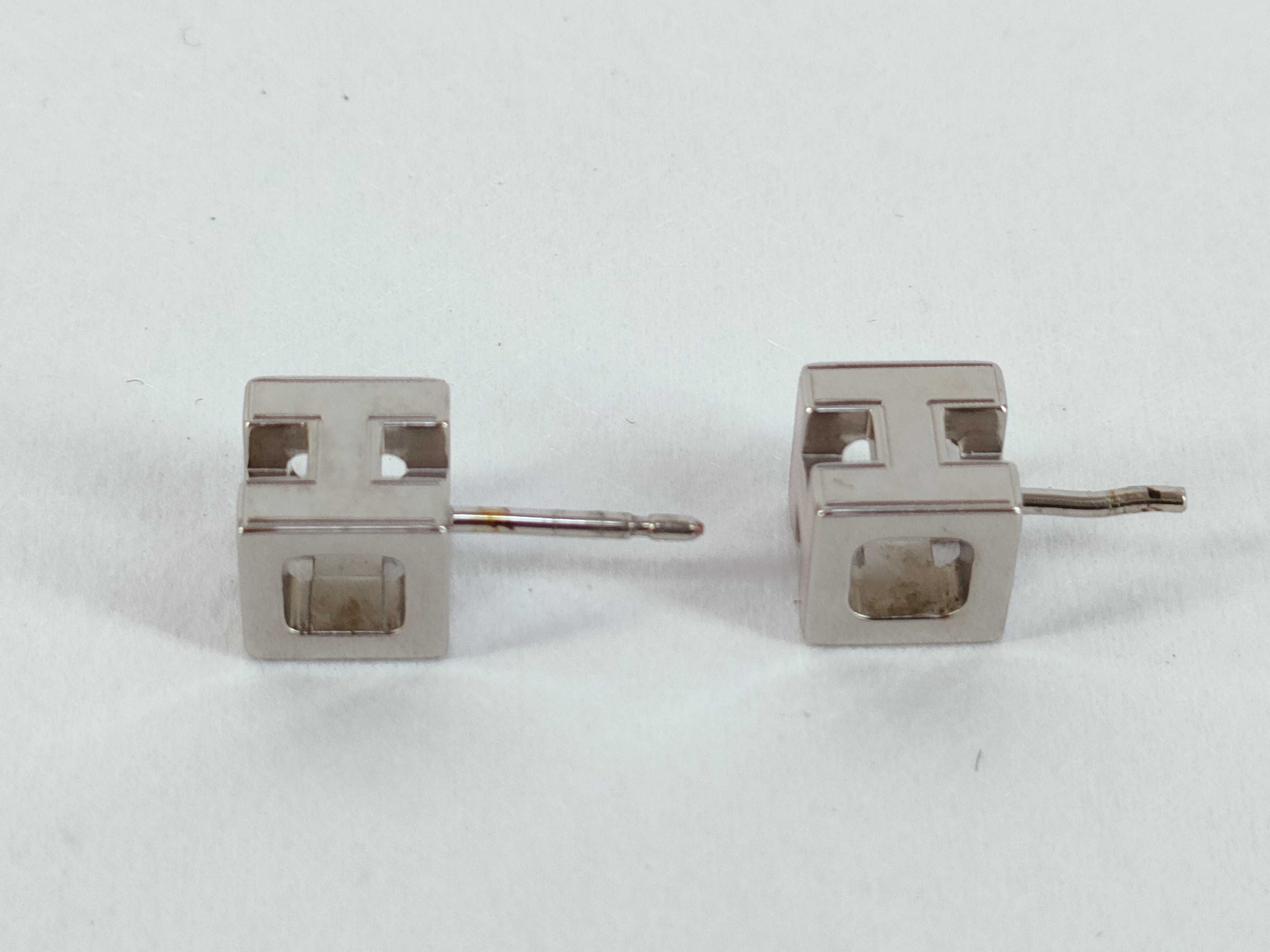 Cube Logo Earrings — view 2