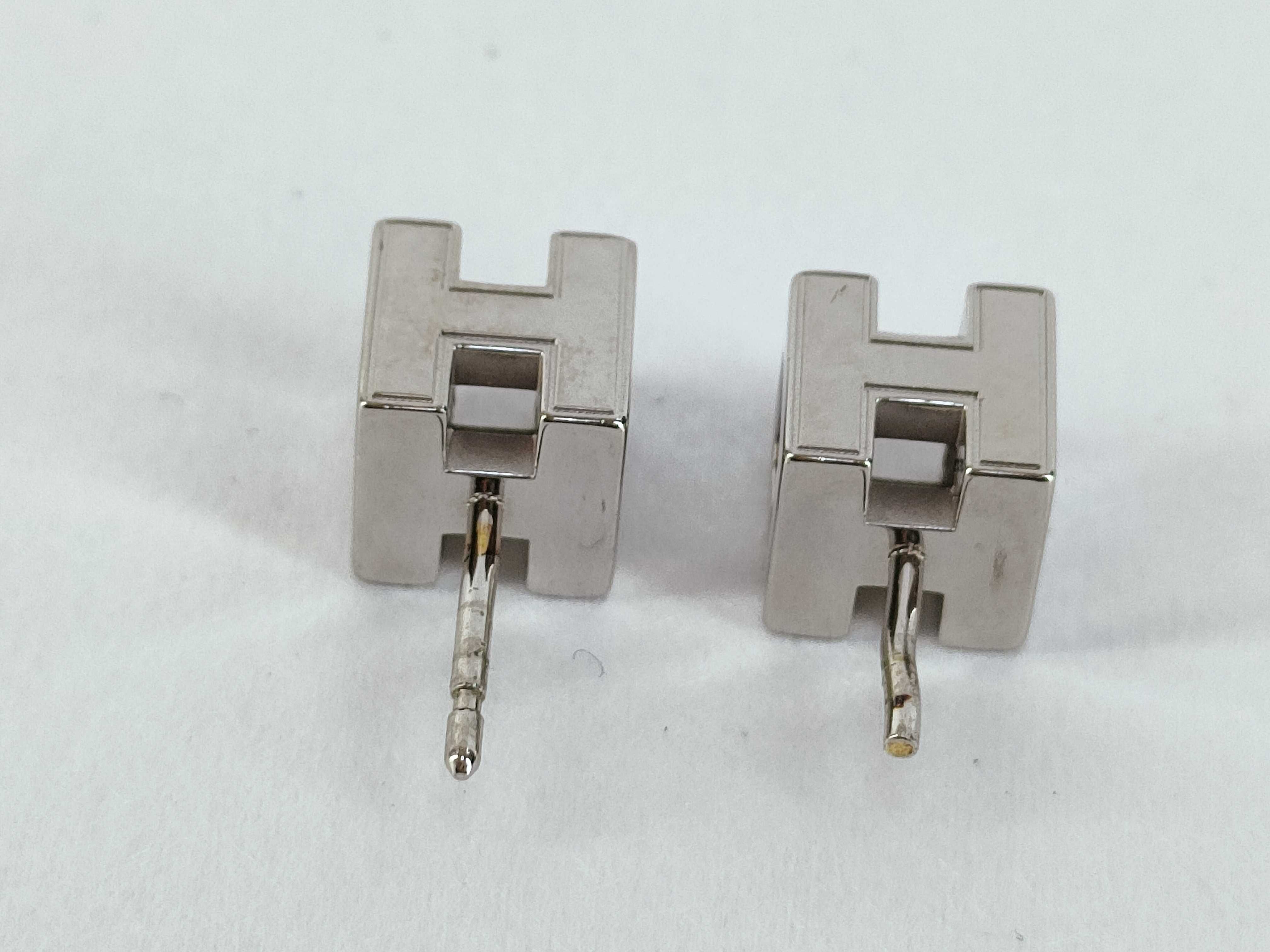 Cube Logo Earrings — view 3