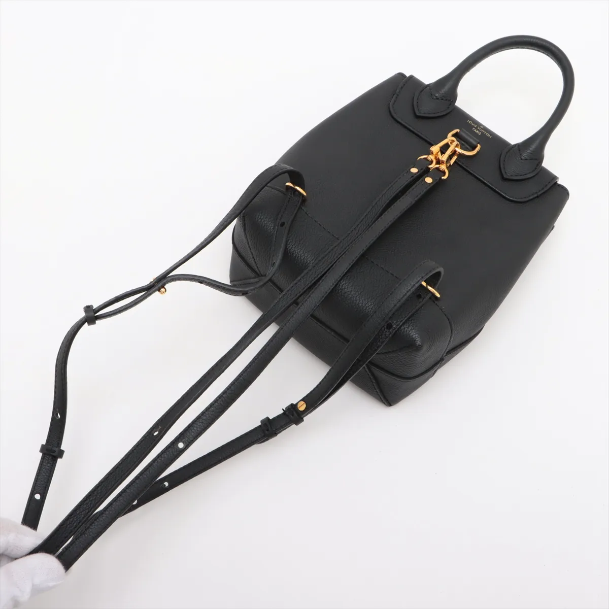 LV Logo Lockme Backpack MINI M54573 DU4167 Black (RFID detected) — view 5