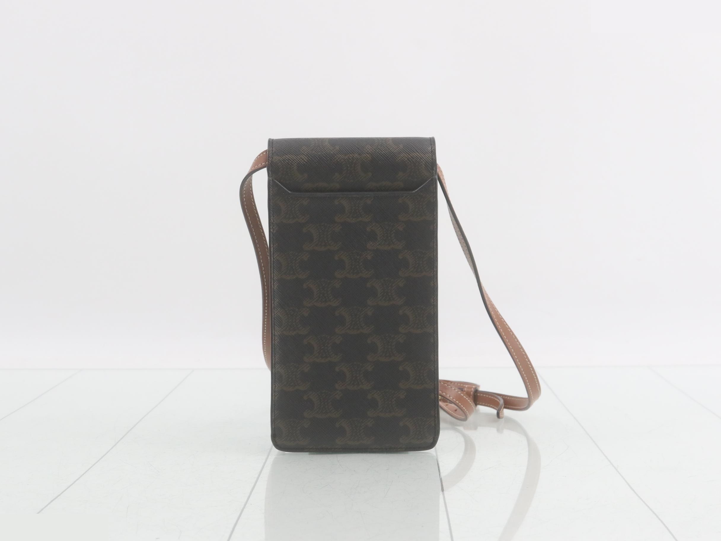 Triomphe Mobile Pouch Shoulder Bag — view 2