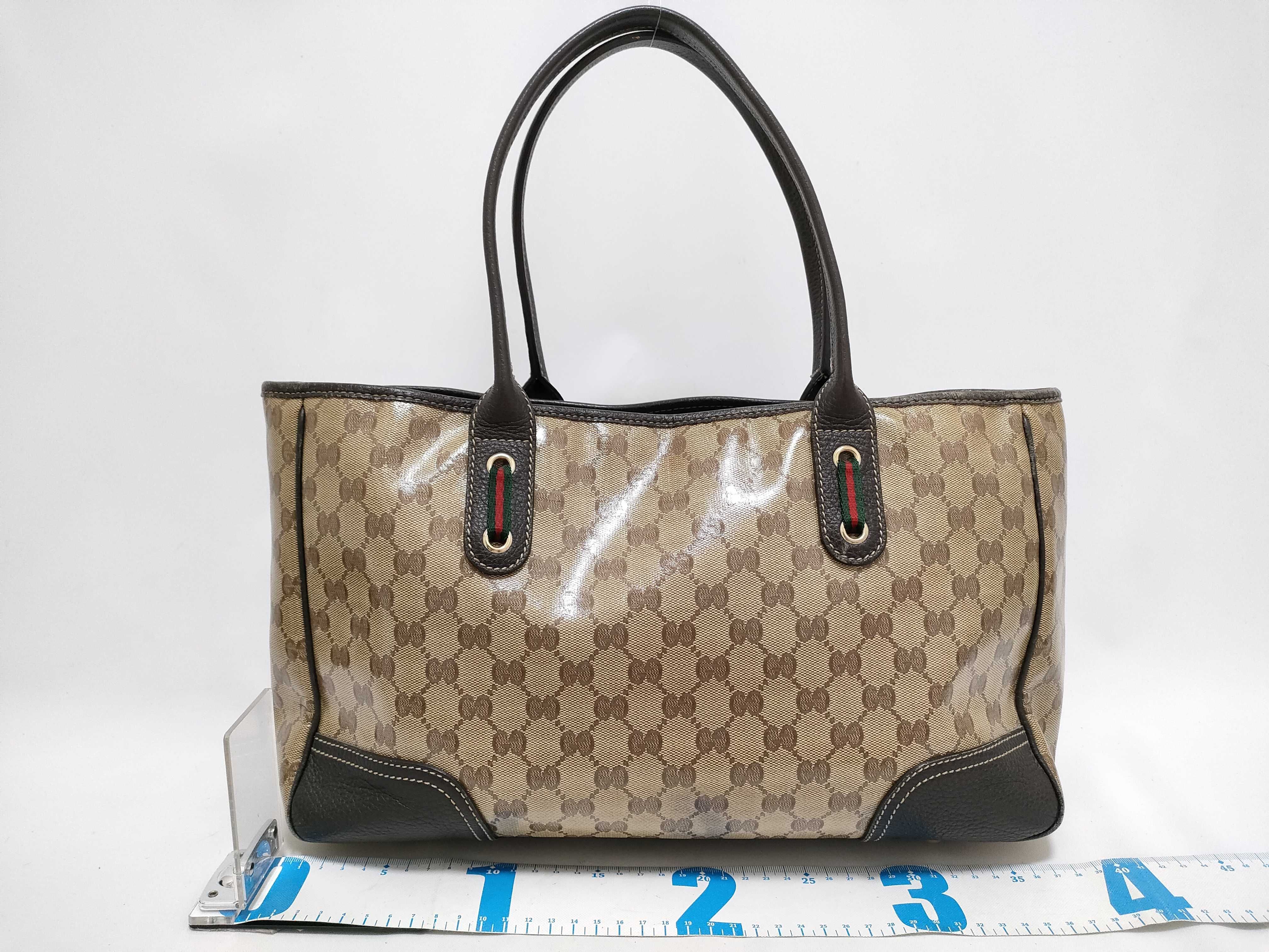GG Supreme Gucci 293592 002123 GG Crystal Tote Bag, Faux Leather, Beige Tote Bag — view 2