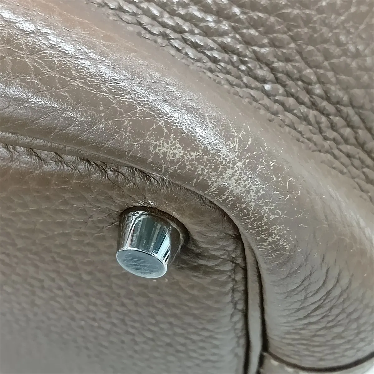 Picotin Lock 18 PM, Taurillon Clemence leather, Etoupe color, silver hardware. N: 2010 — view 10