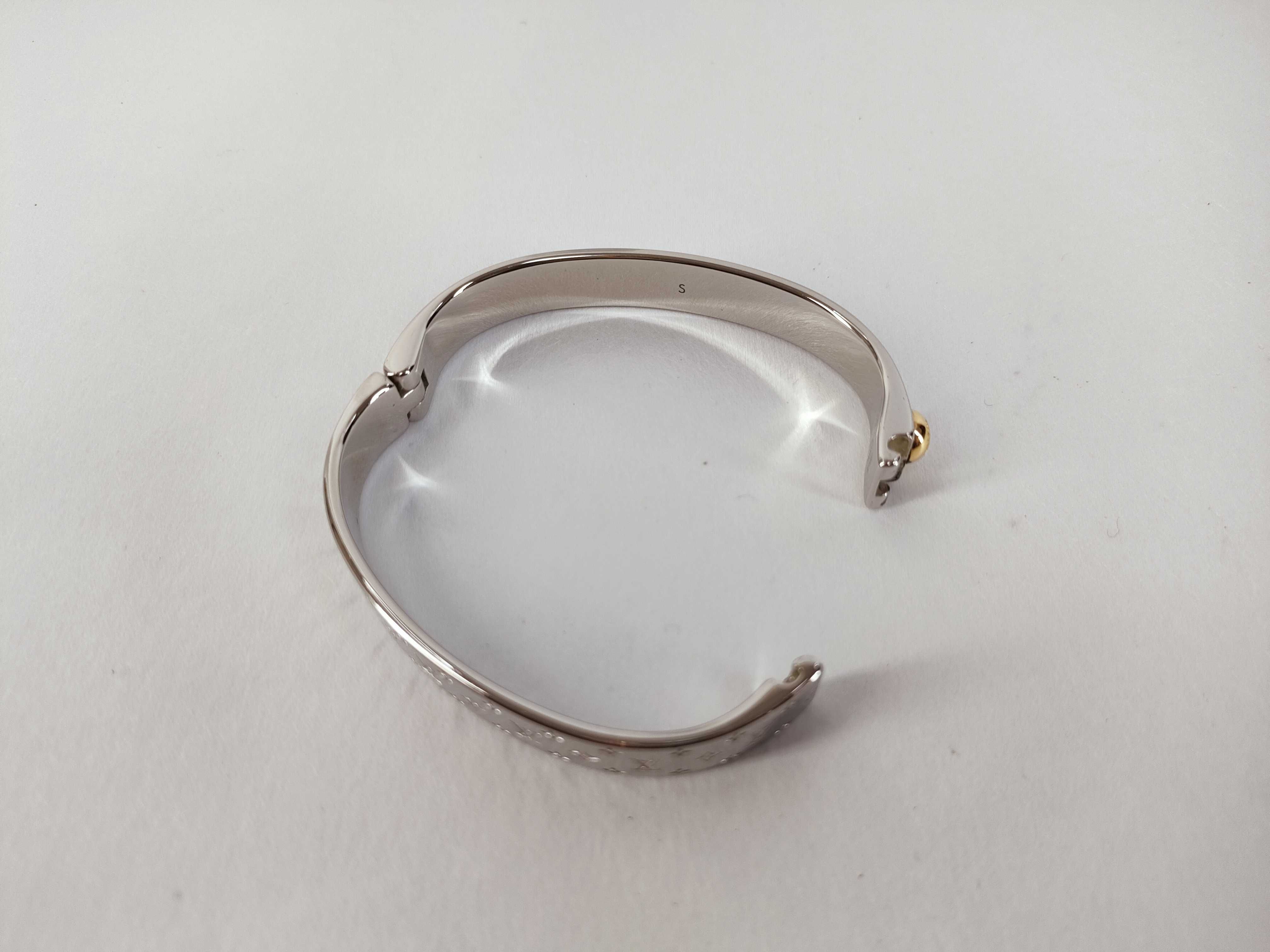 Cuff Nanogram Buckle Bracelet, Size S, M00249 (Bracelet/Bangle) — view 5