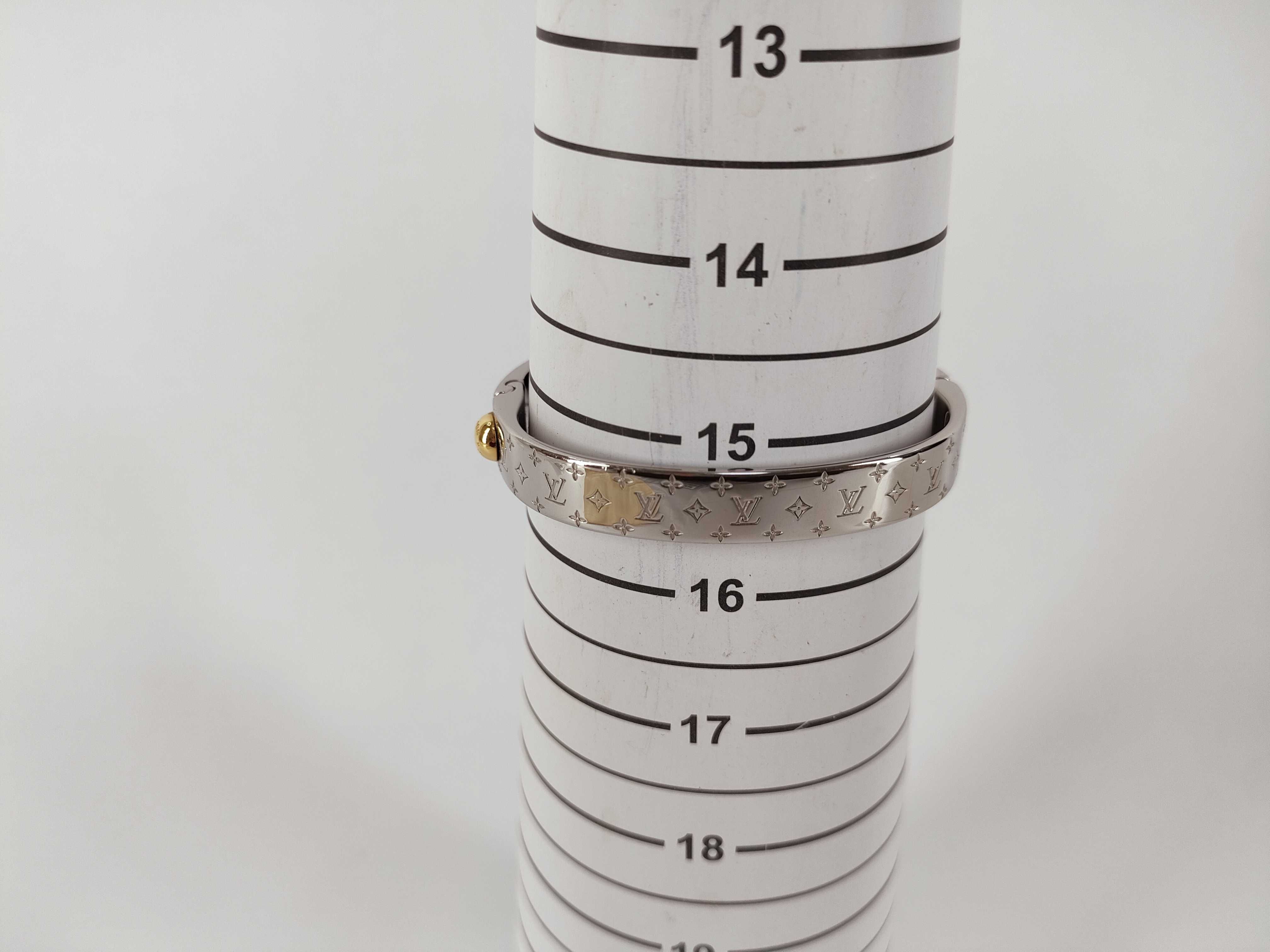 Cuff Nanogram Buckle Bracelet, Size S, M00249 (Bracelet/Bangle) — view 10