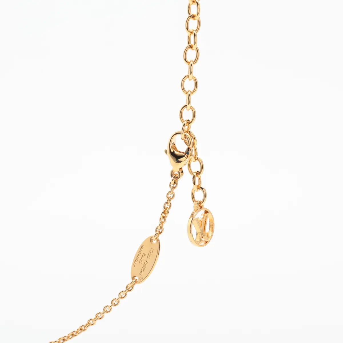 M00981 Necklace LV Flora Gram AK4215 Necklace GP x Fake Pearl Gold — view 3