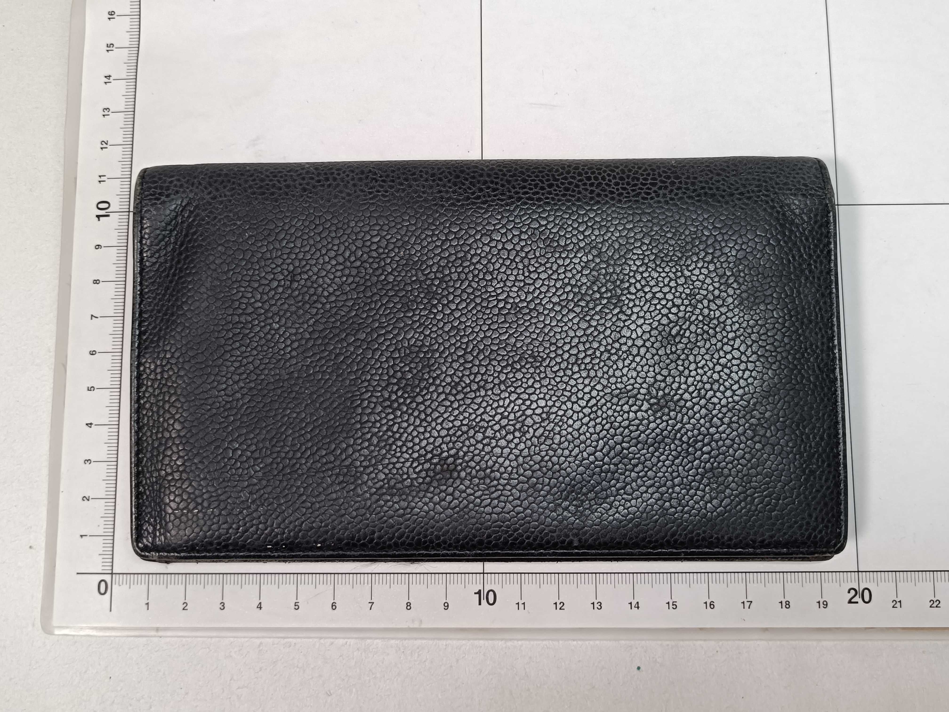 Caviar Skin Coco Folding Long Wallet — view 2
