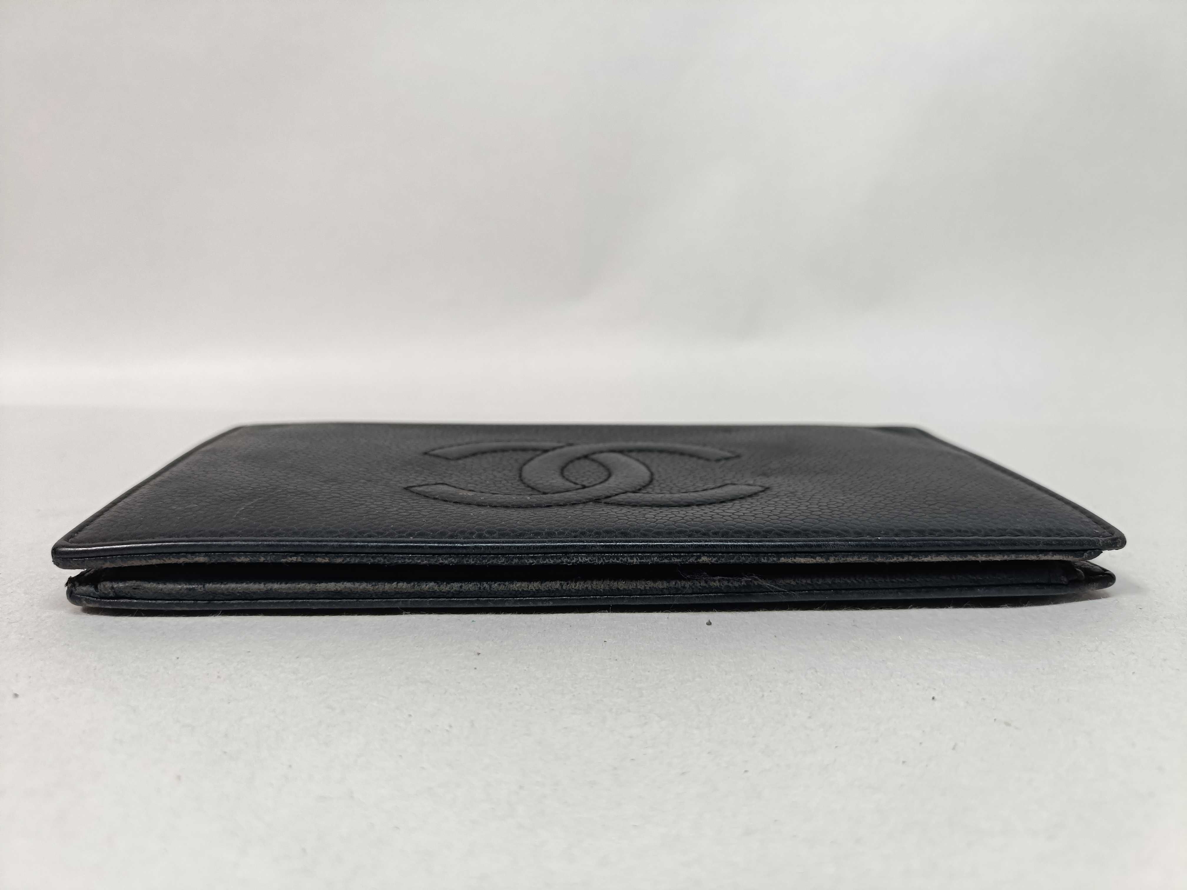 Caviar Skin Coco Folding Long Wallet — view 5