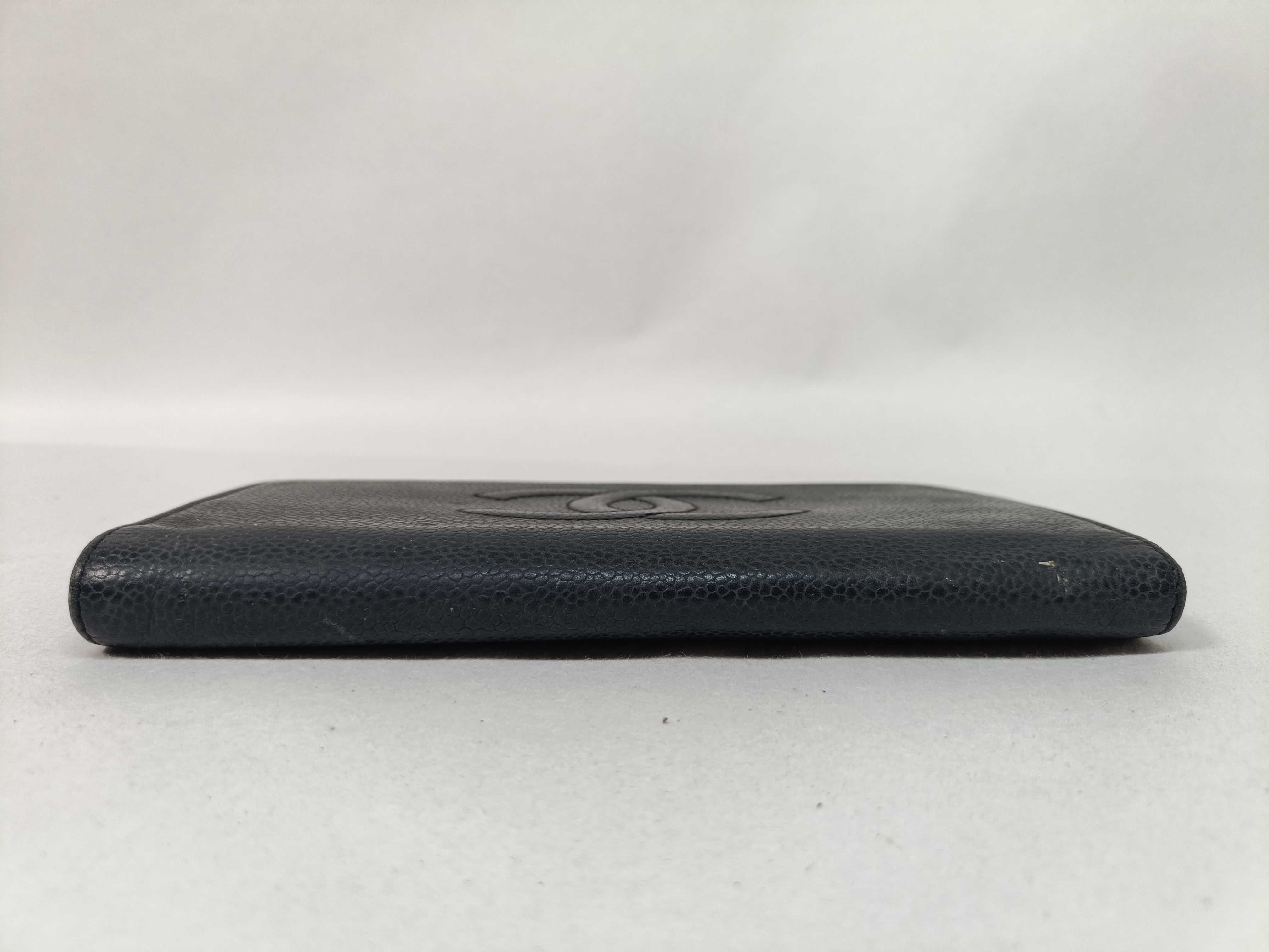 Caviar Skin Coco Folding Long Wallet — view 6