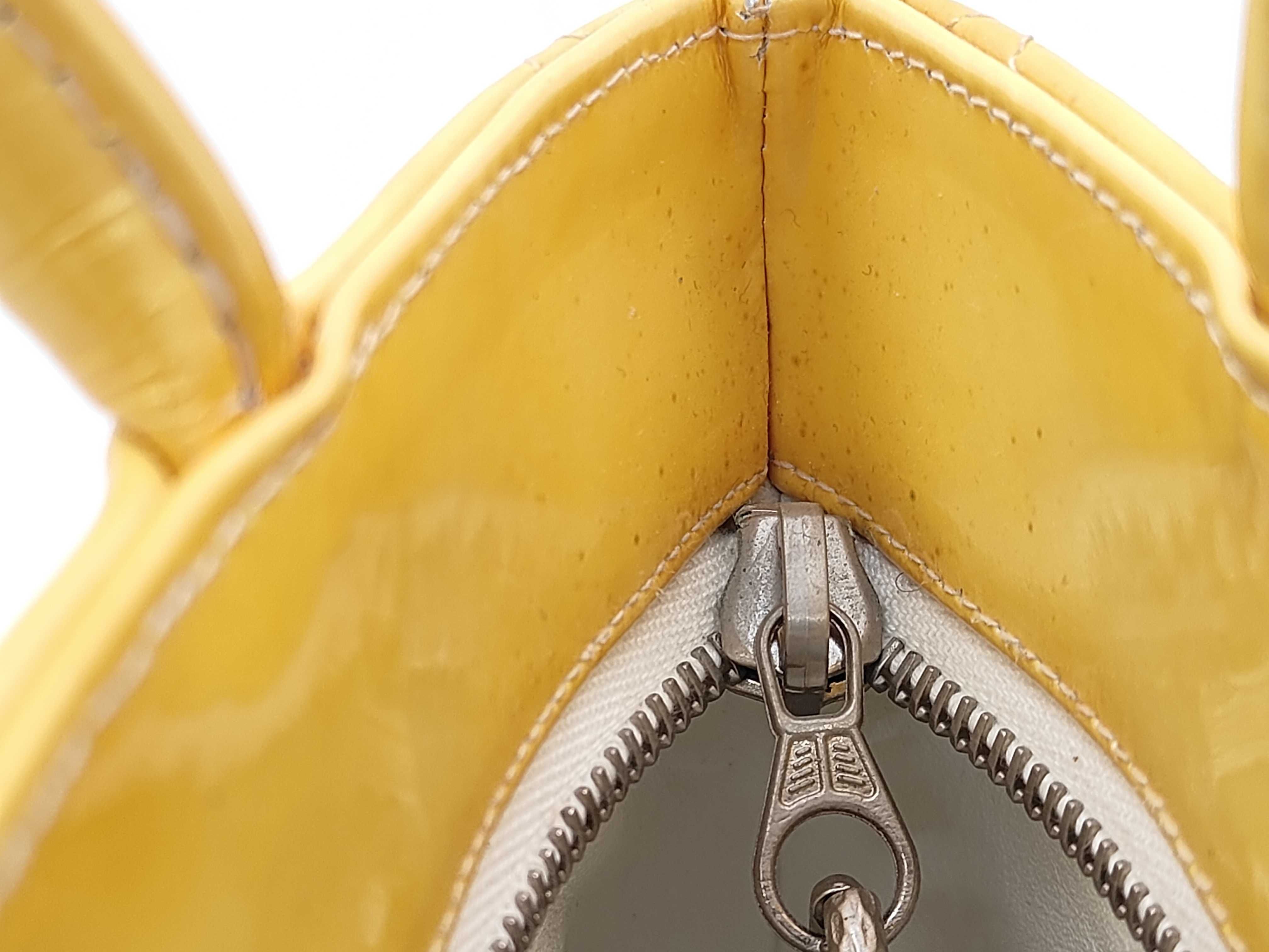 Matelassé Patent Leather Reissue Tote Bag (Yellow) — view 12