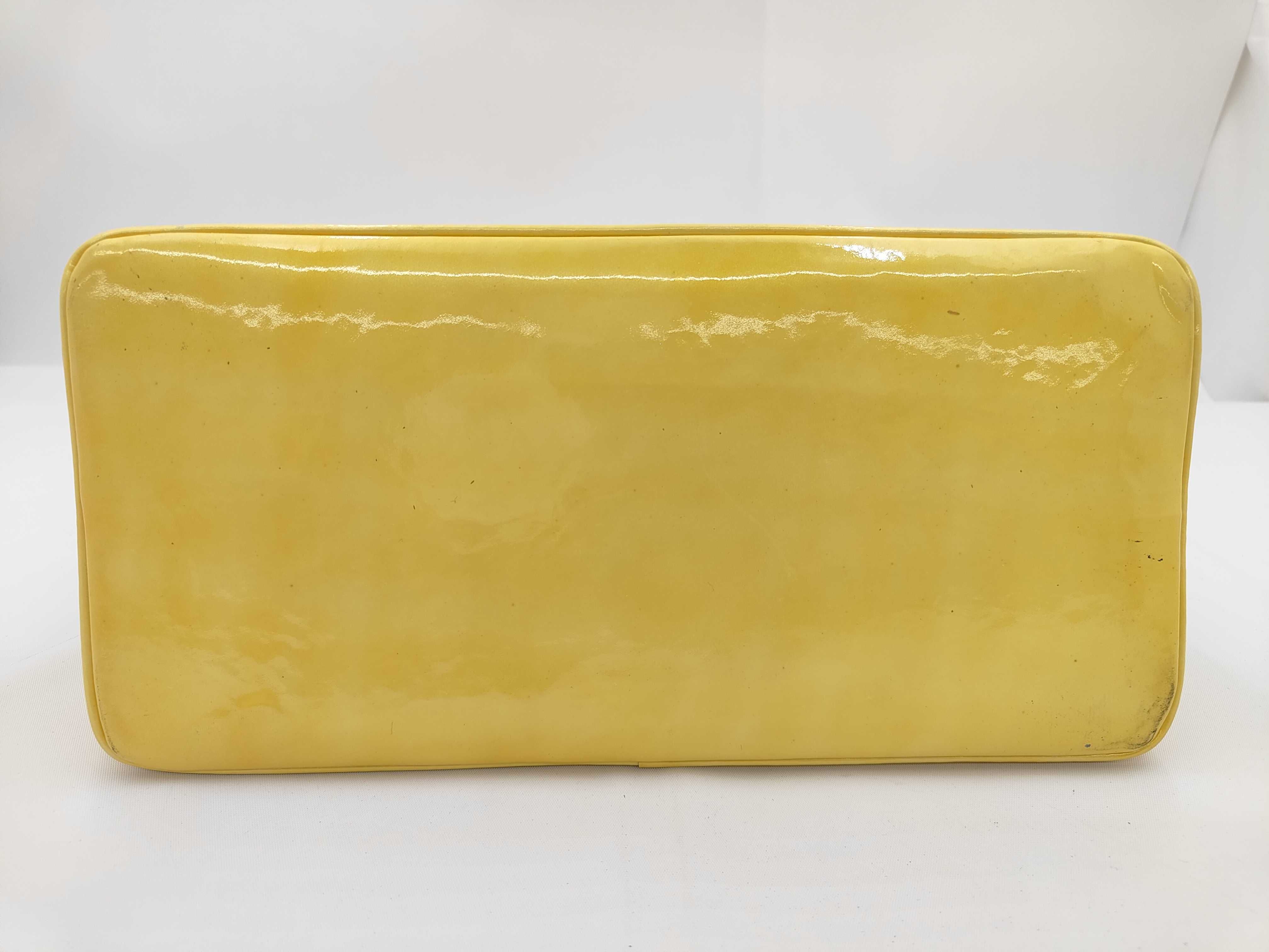 Matelassé Patent Leather Reissue Tote Bag (Yellow) — view 5