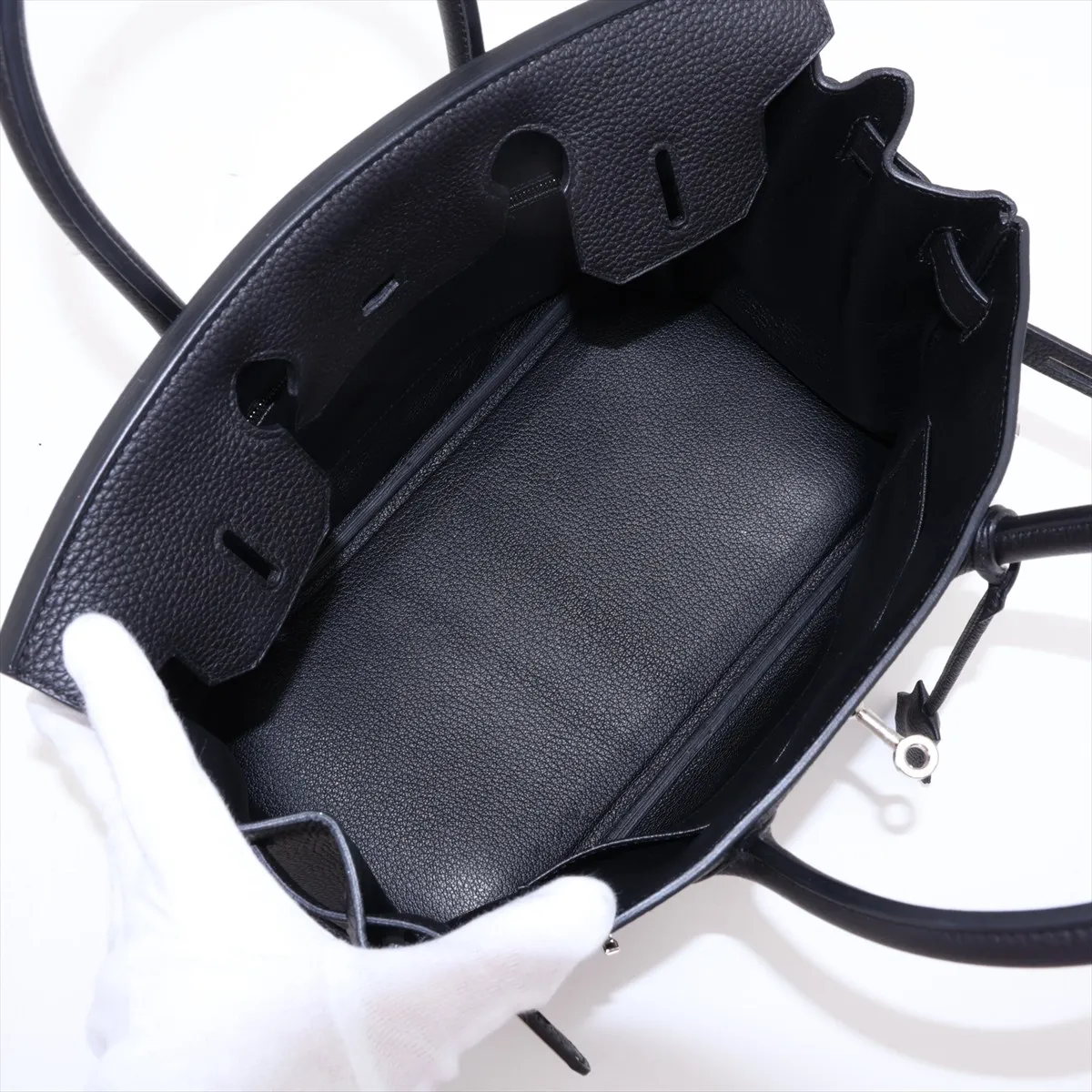 [Individually packaged] Hermes Birkin 30 Letournée Togo Black Silver Hardware Year: 2020 — view 7
