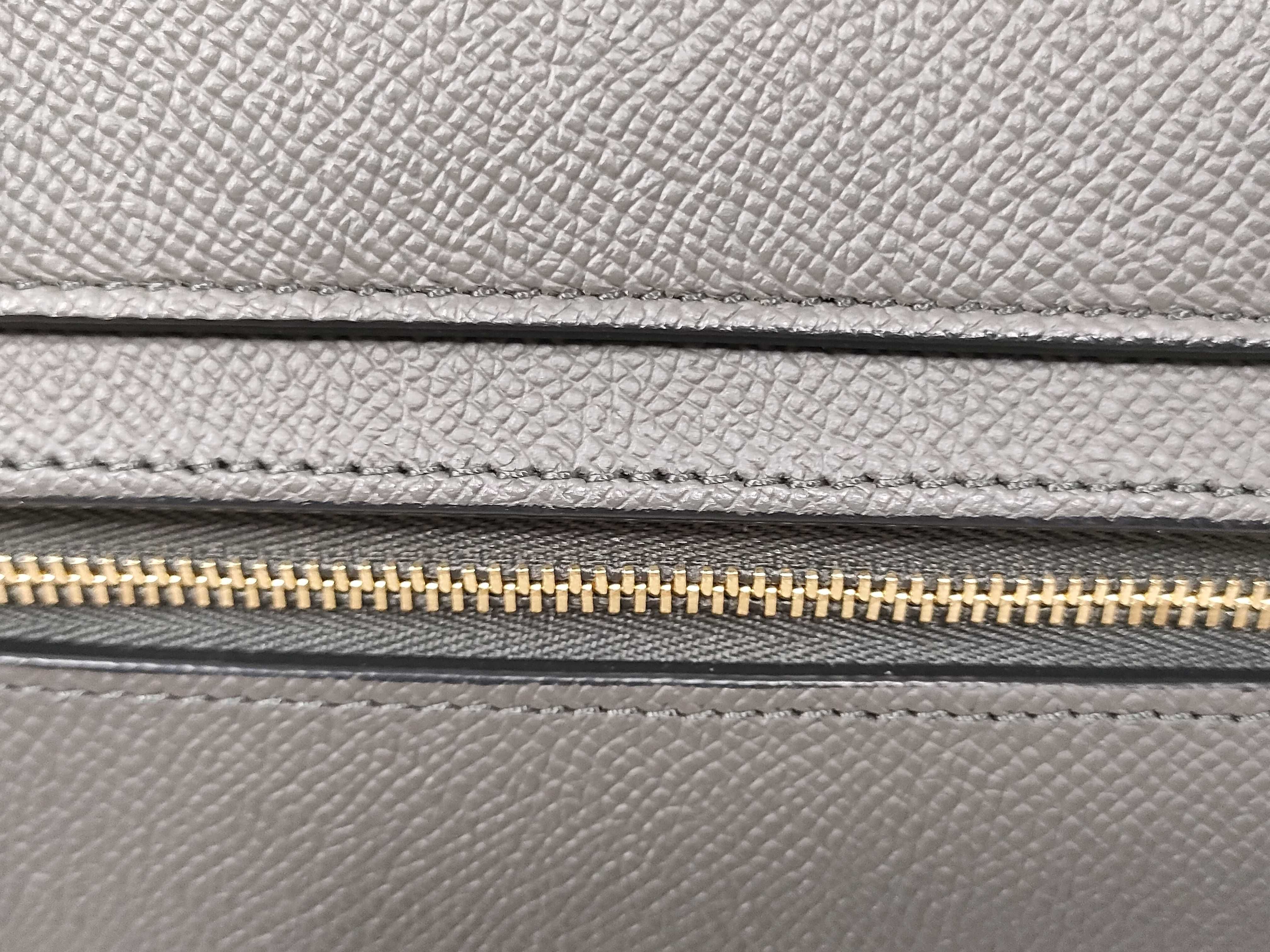Belt Bag Micro Leather 2-Way Handbag, Gray — view 5
