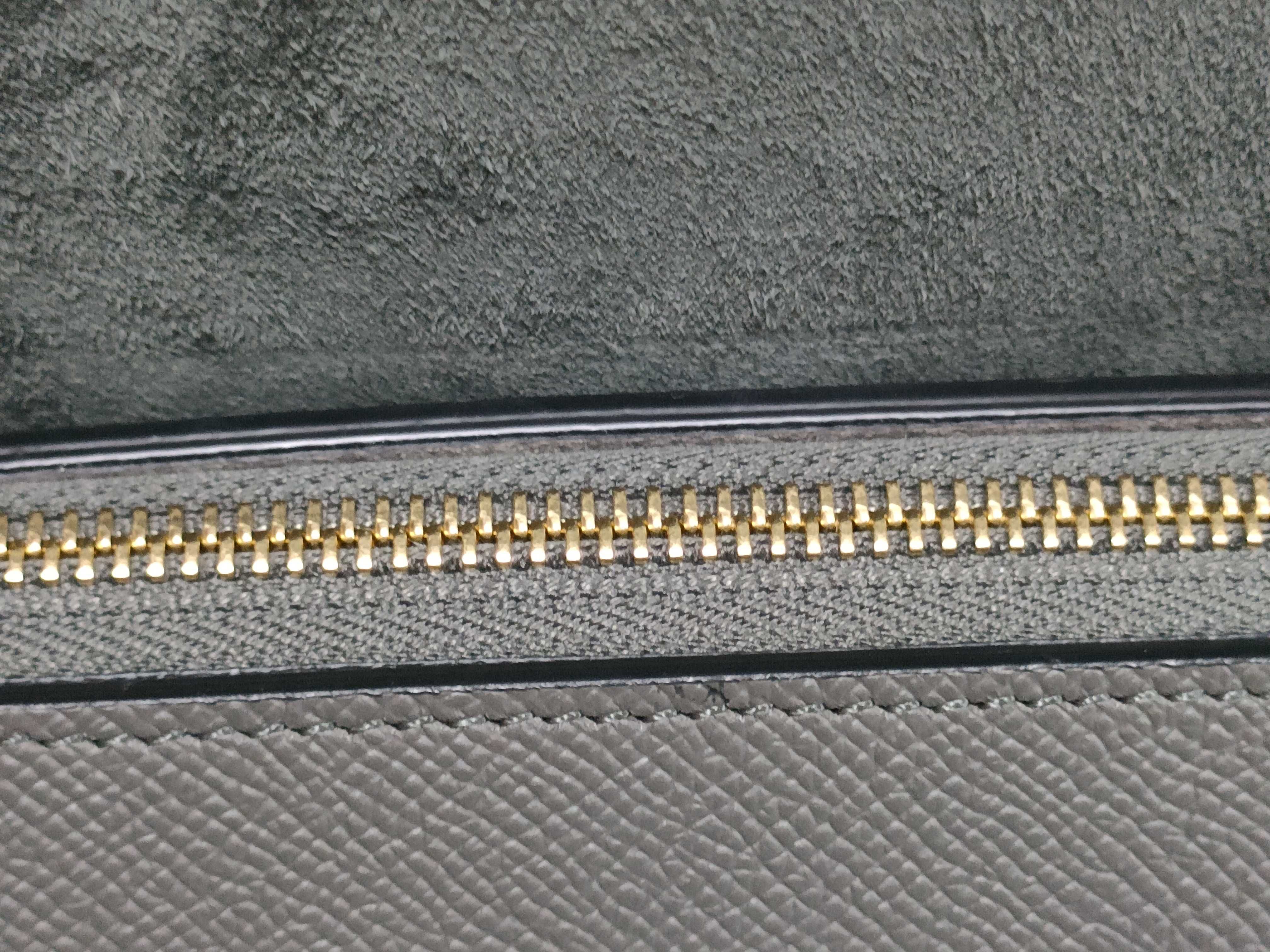 Belt Bag Micro Leather 2-Way Handbag, Gray — view 10