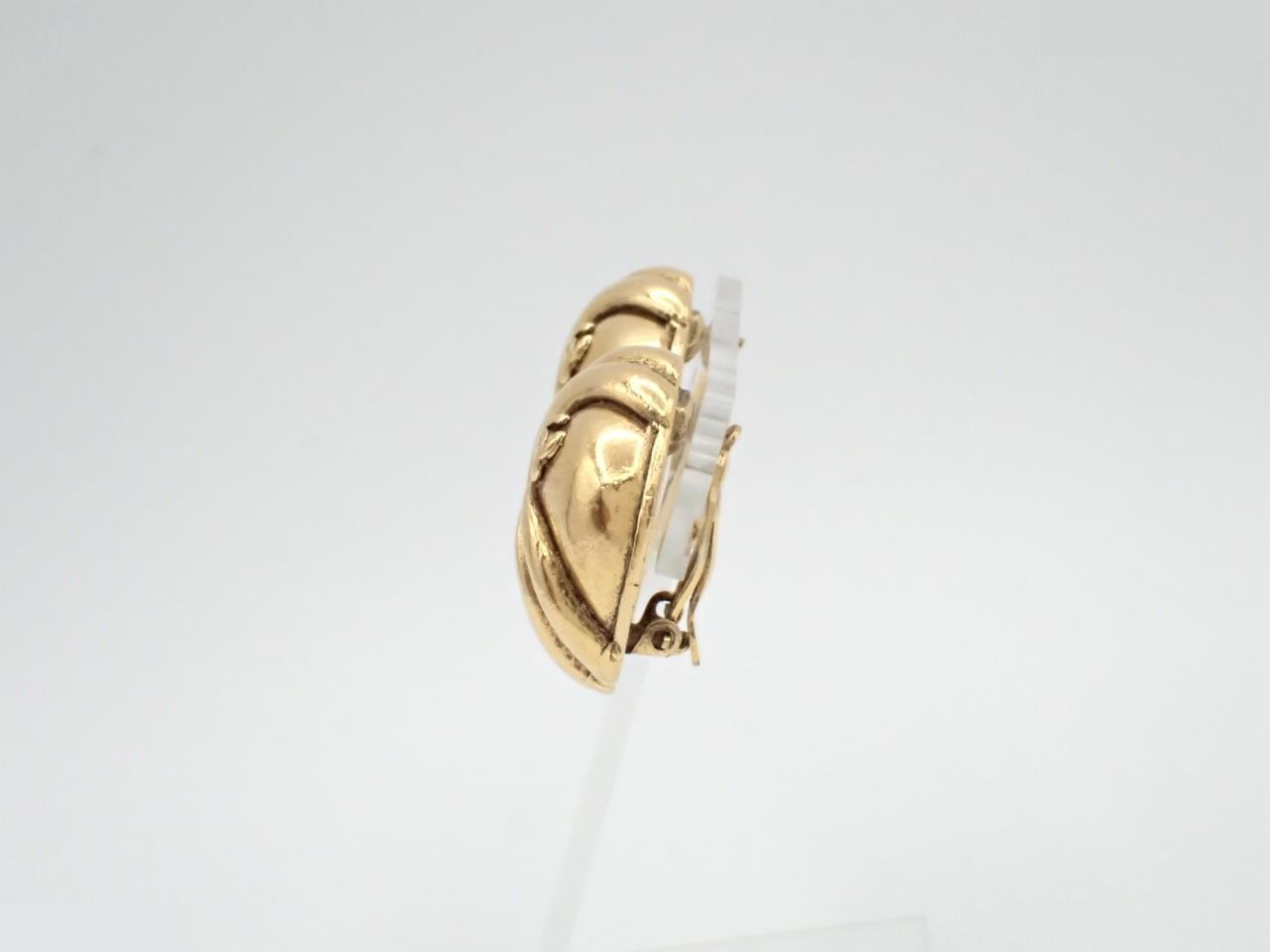 Coco Mark Gold Earrings 2 3 — view 3