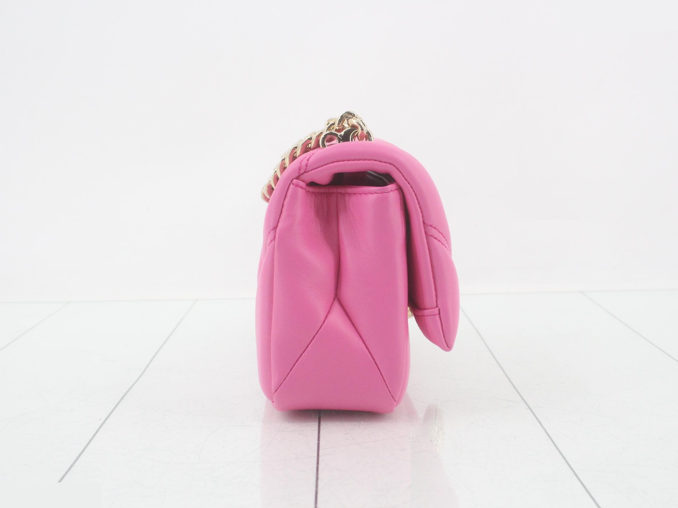 Serpenti 2-Way Shoulder Bag, Unused, Pink — view 4