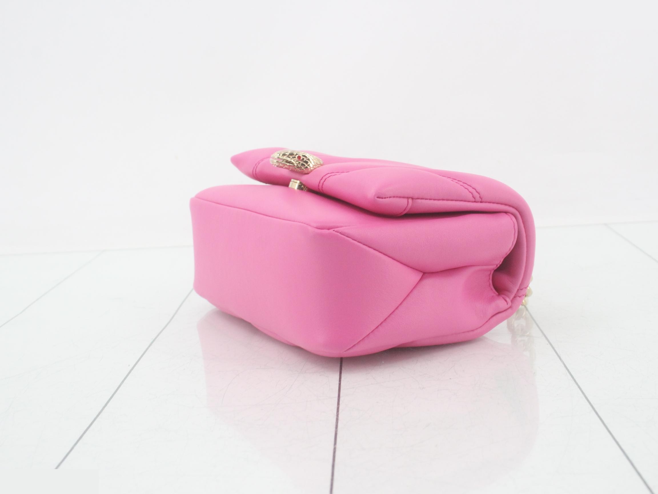 Serpenti 2-Way Shoulder Bag, Unused, Pink — view 6