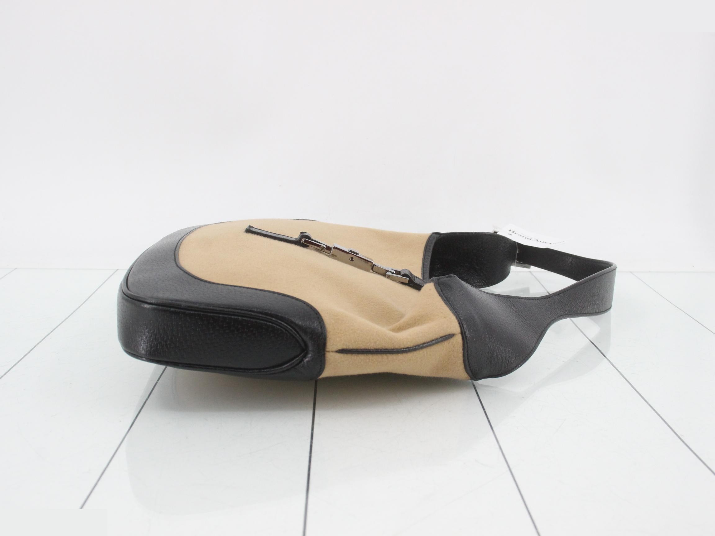 Jackie Felt Leather Combination Shoulder Bag — view 3