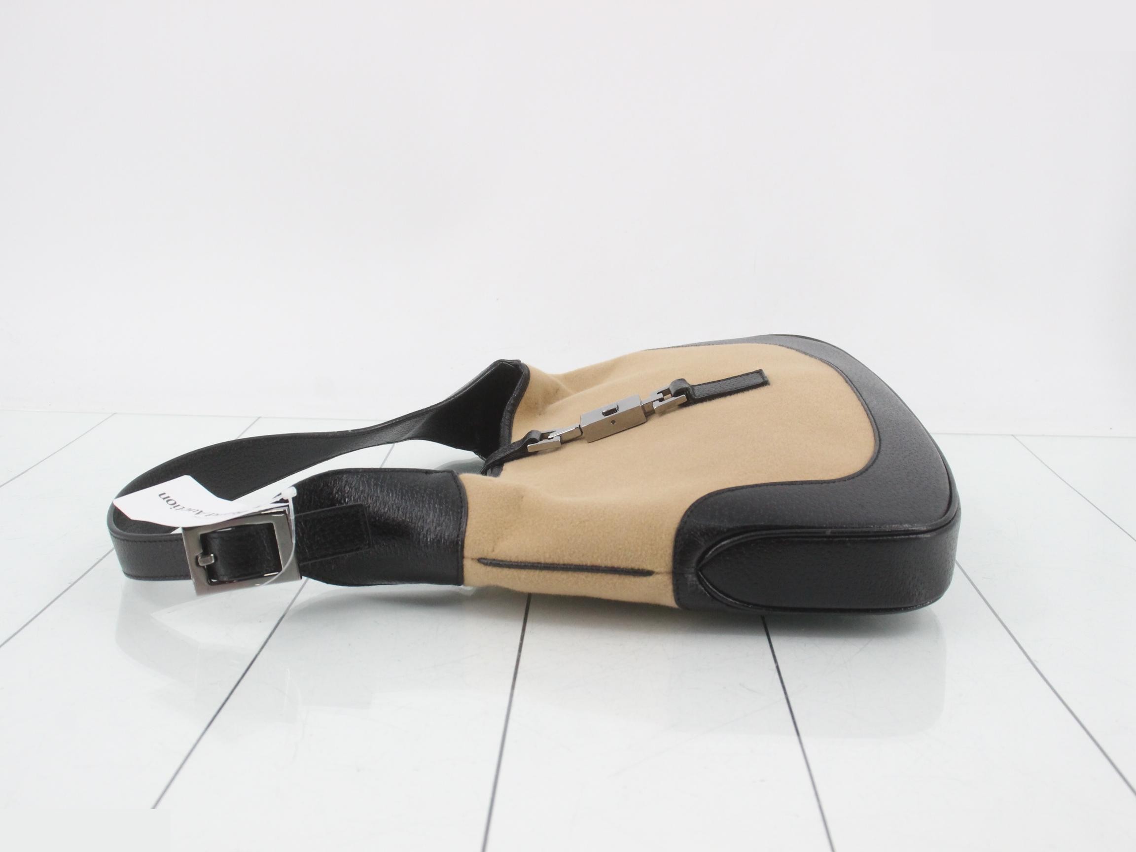 Jackie Felt Leather Combination Shoulder Bag — view 4