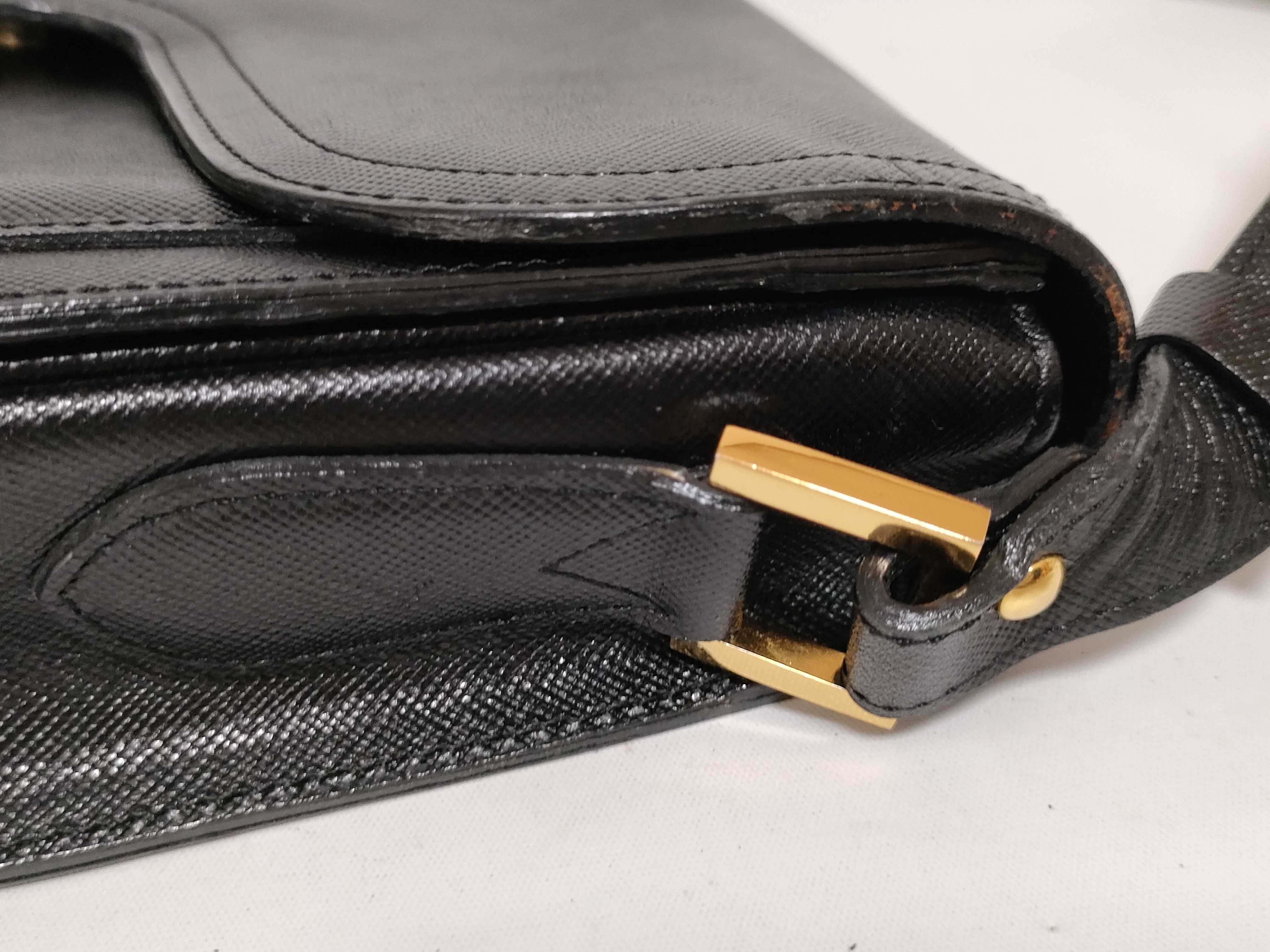 shoulder bag, YSL logo, black shoulder bag. — view 5