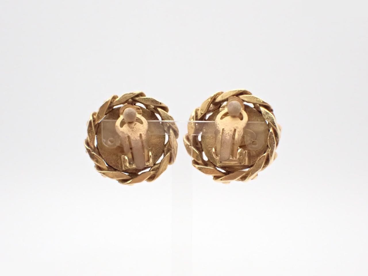 Vintage Coco Mark Earrings — view 2