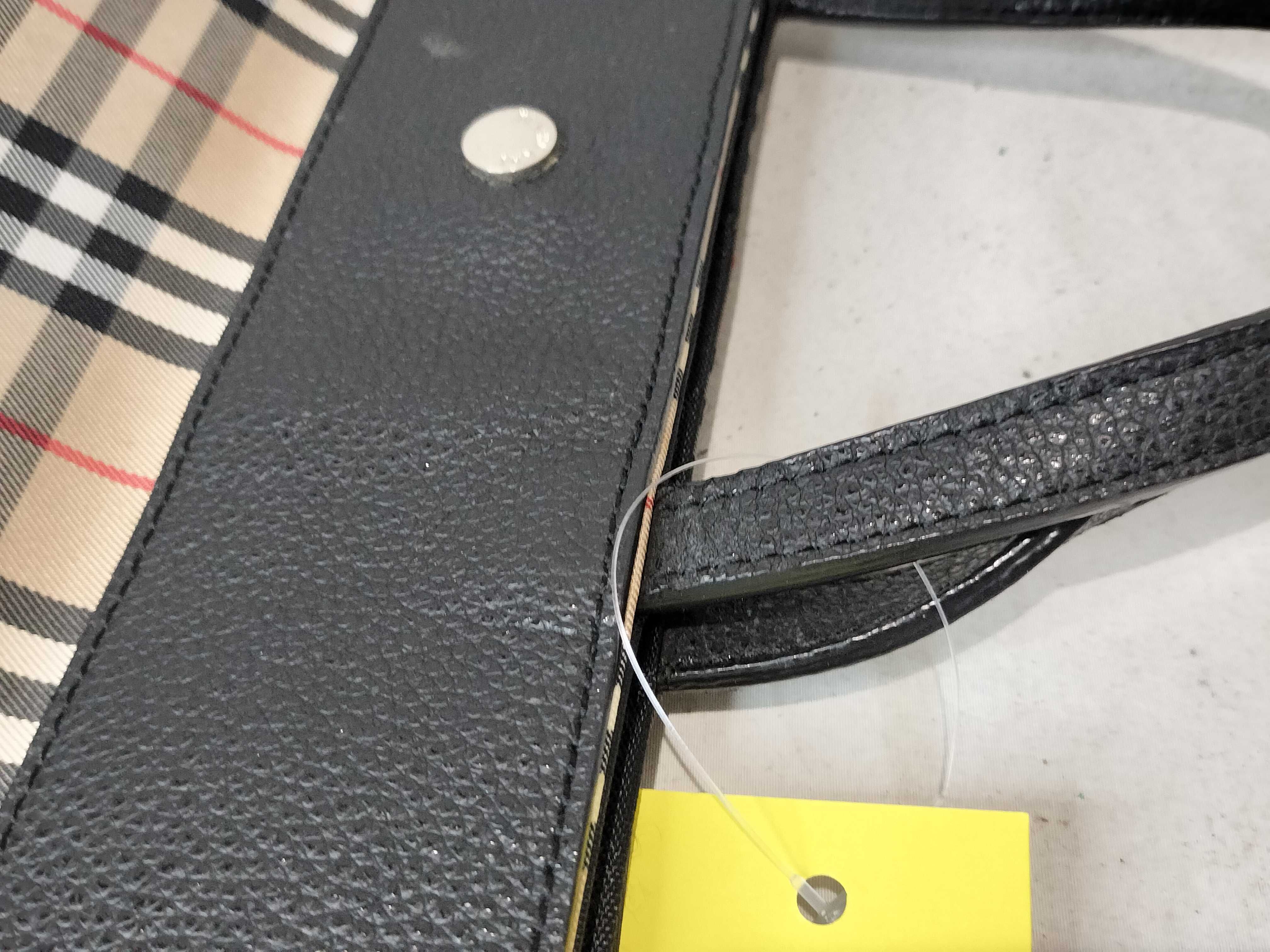 Check Tote Handbag — view 6