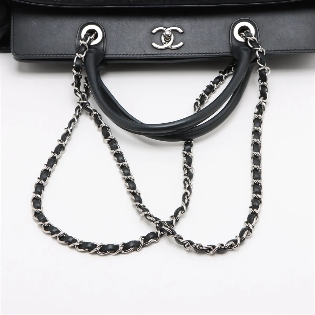 Portobello Vintage Calf 2WAY Tote Bag Black Silver Hardware 15734920 15th Series — view 5