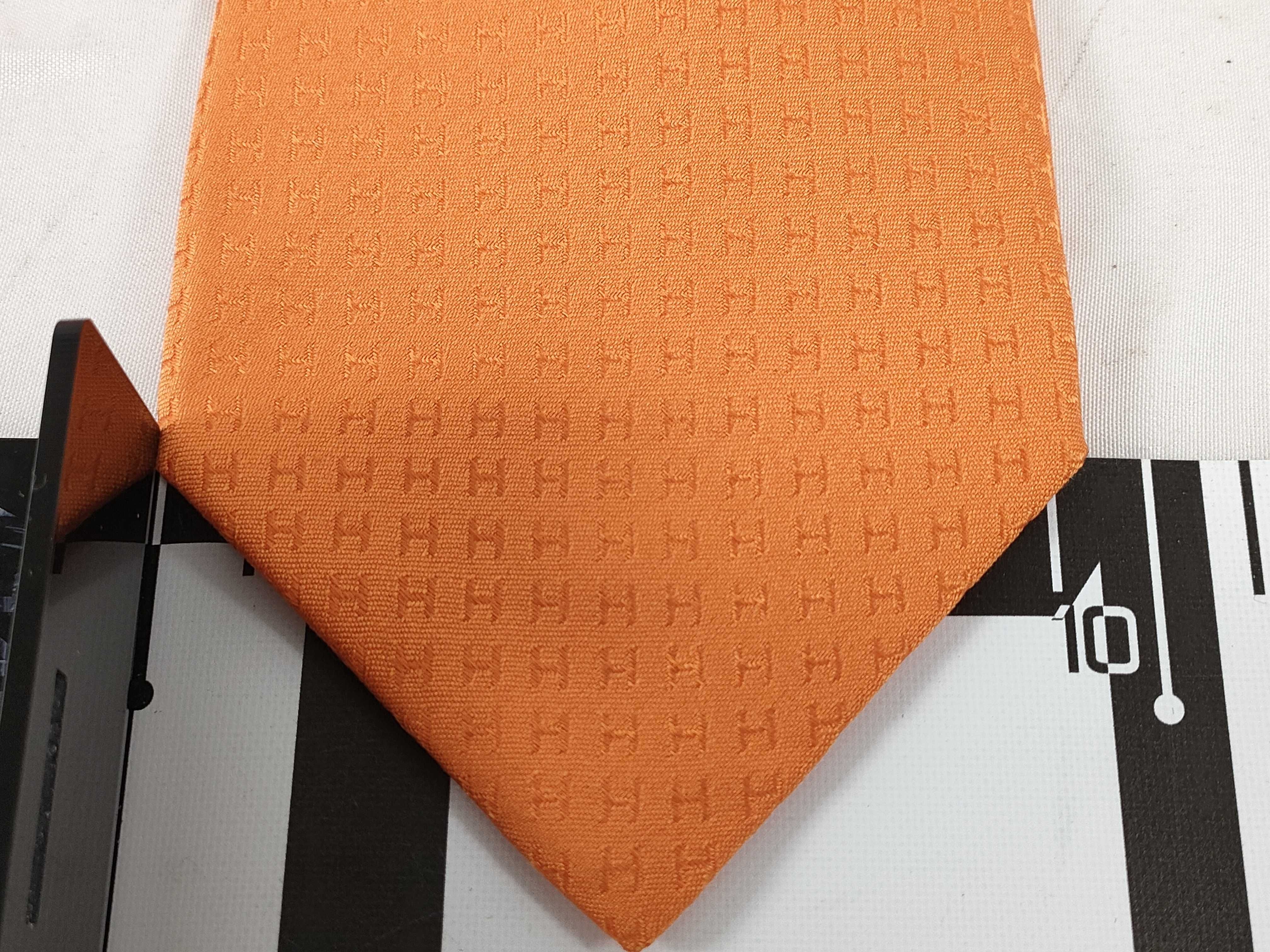 silk tie, orange, other accessories — view 11