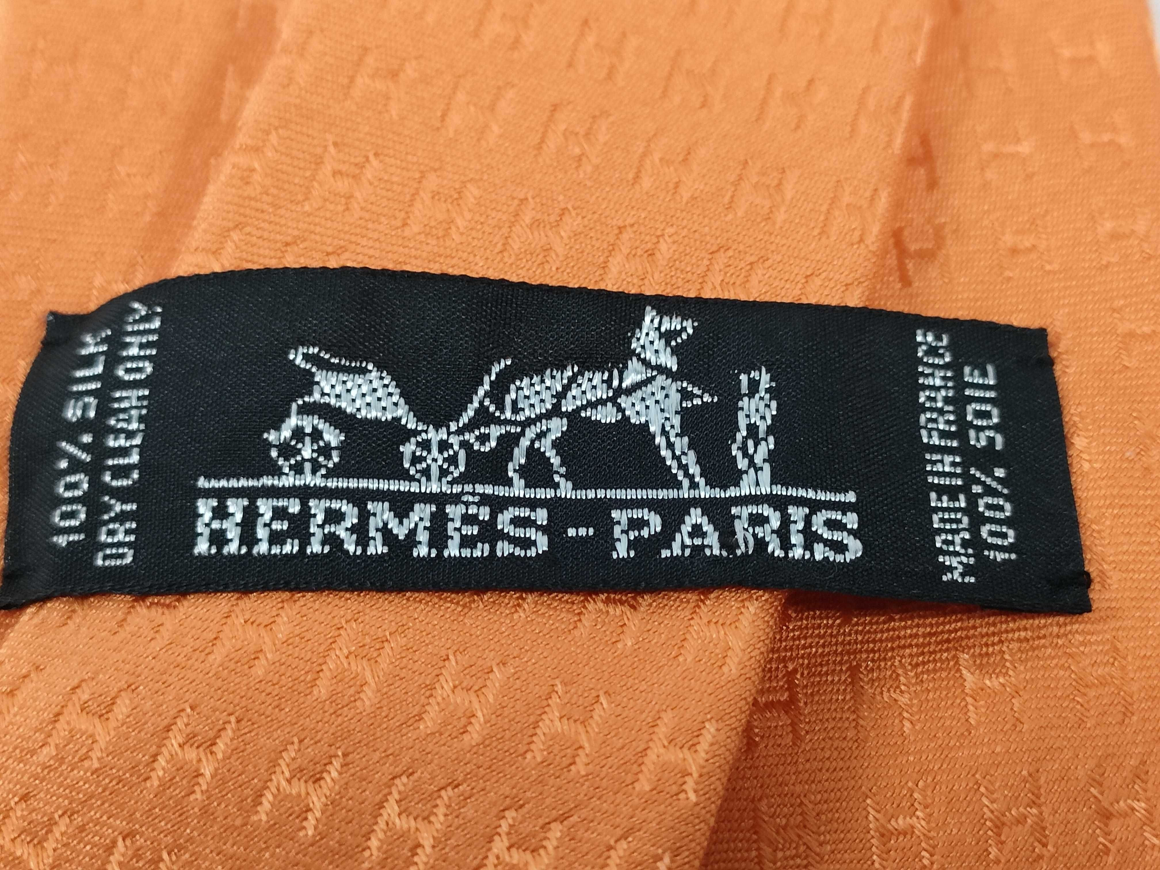 silk tie, orange, other accessories — view 5