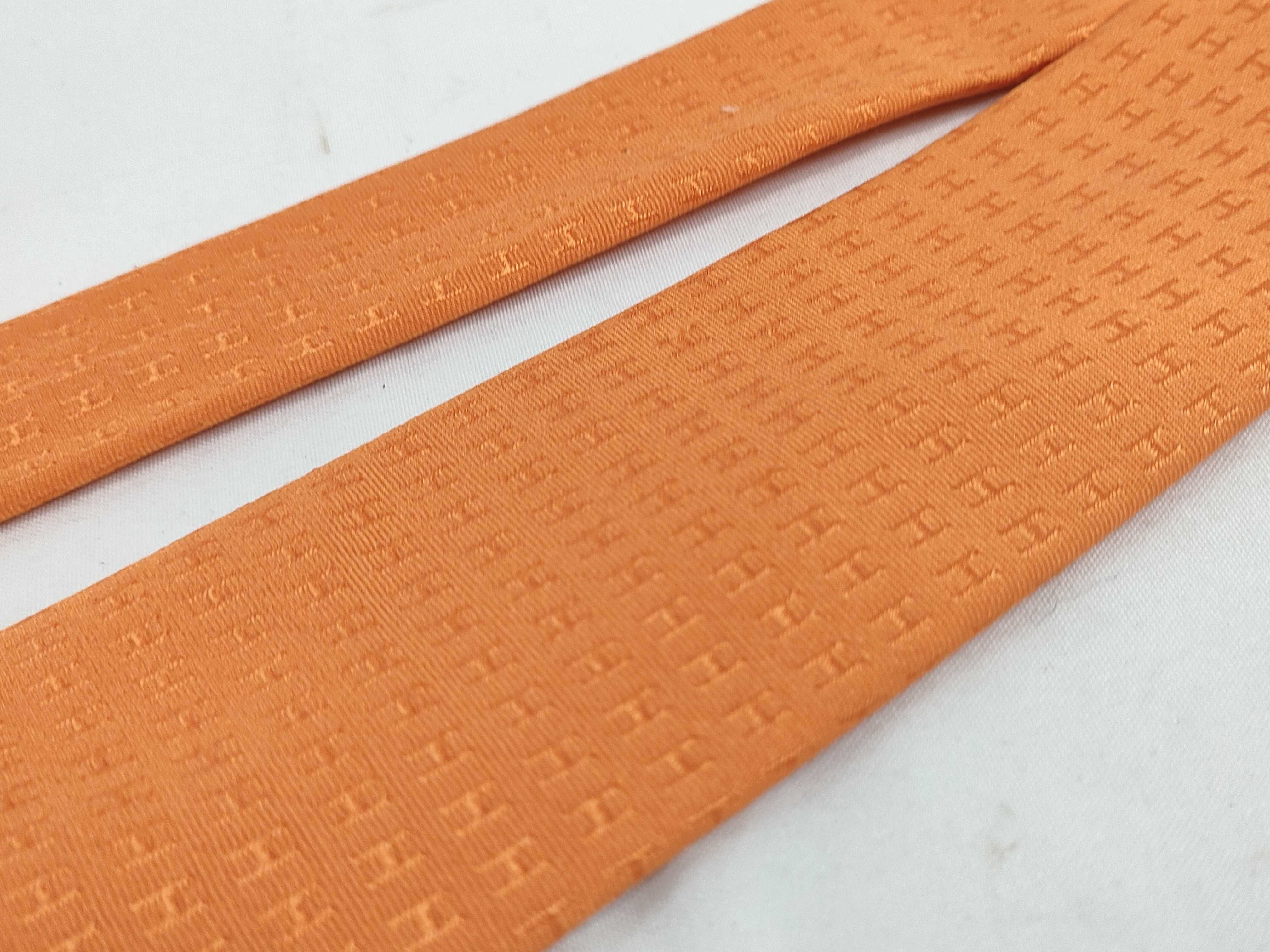 silk tie, orange, other accessories — view 8