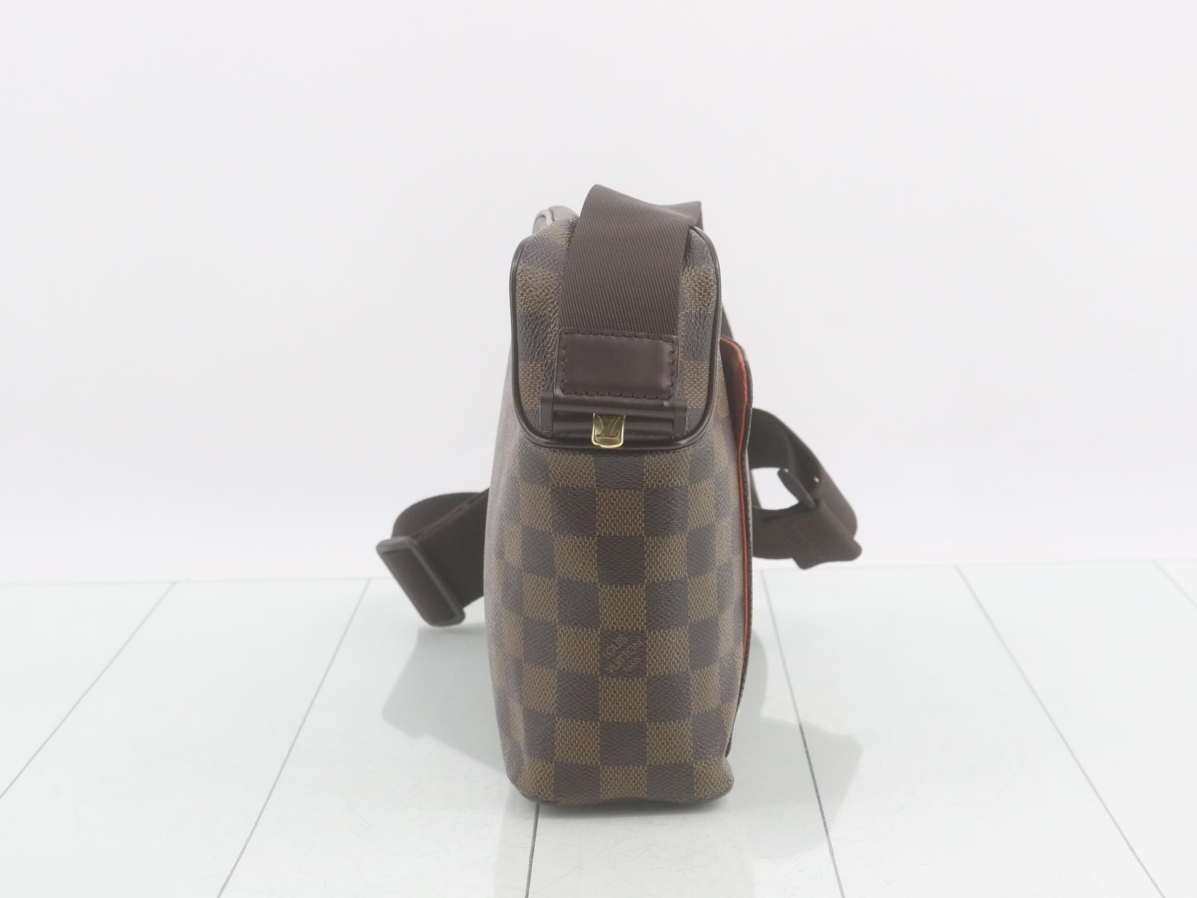 Olaf PM Damier Ebene Shoulder Bag — view 4