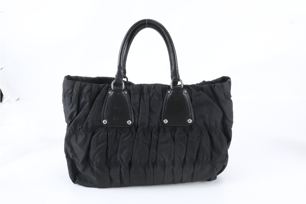 Tesuto Nylon Gathered Leather — view 3