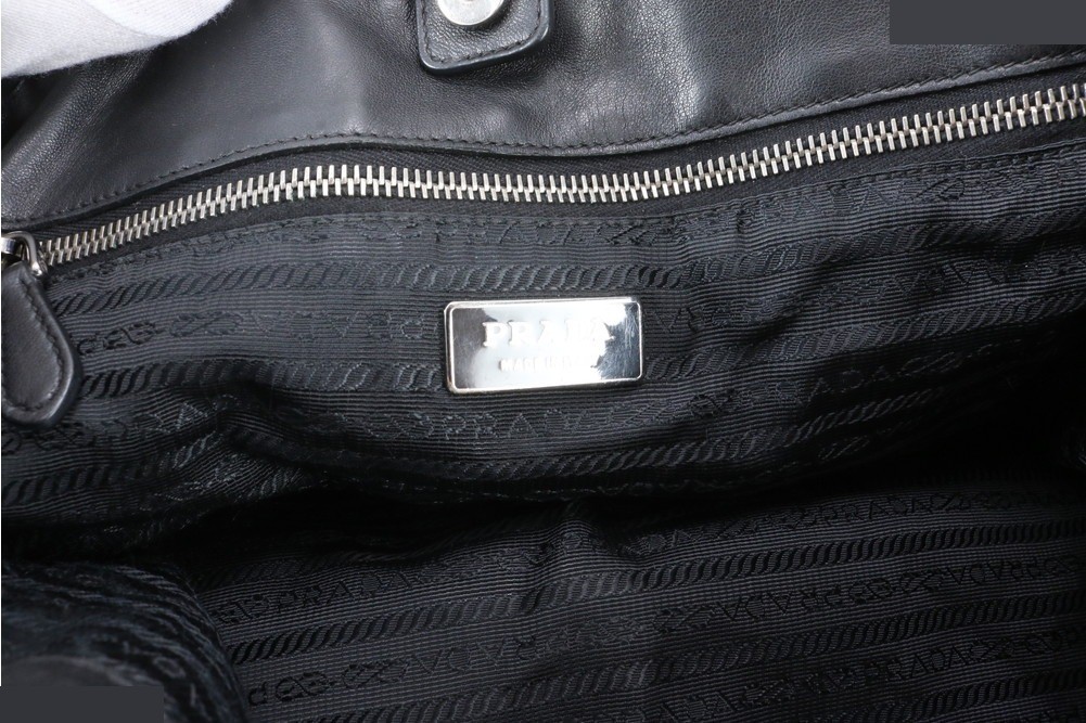 Tesuto Nylon Gathered Leather — view 8