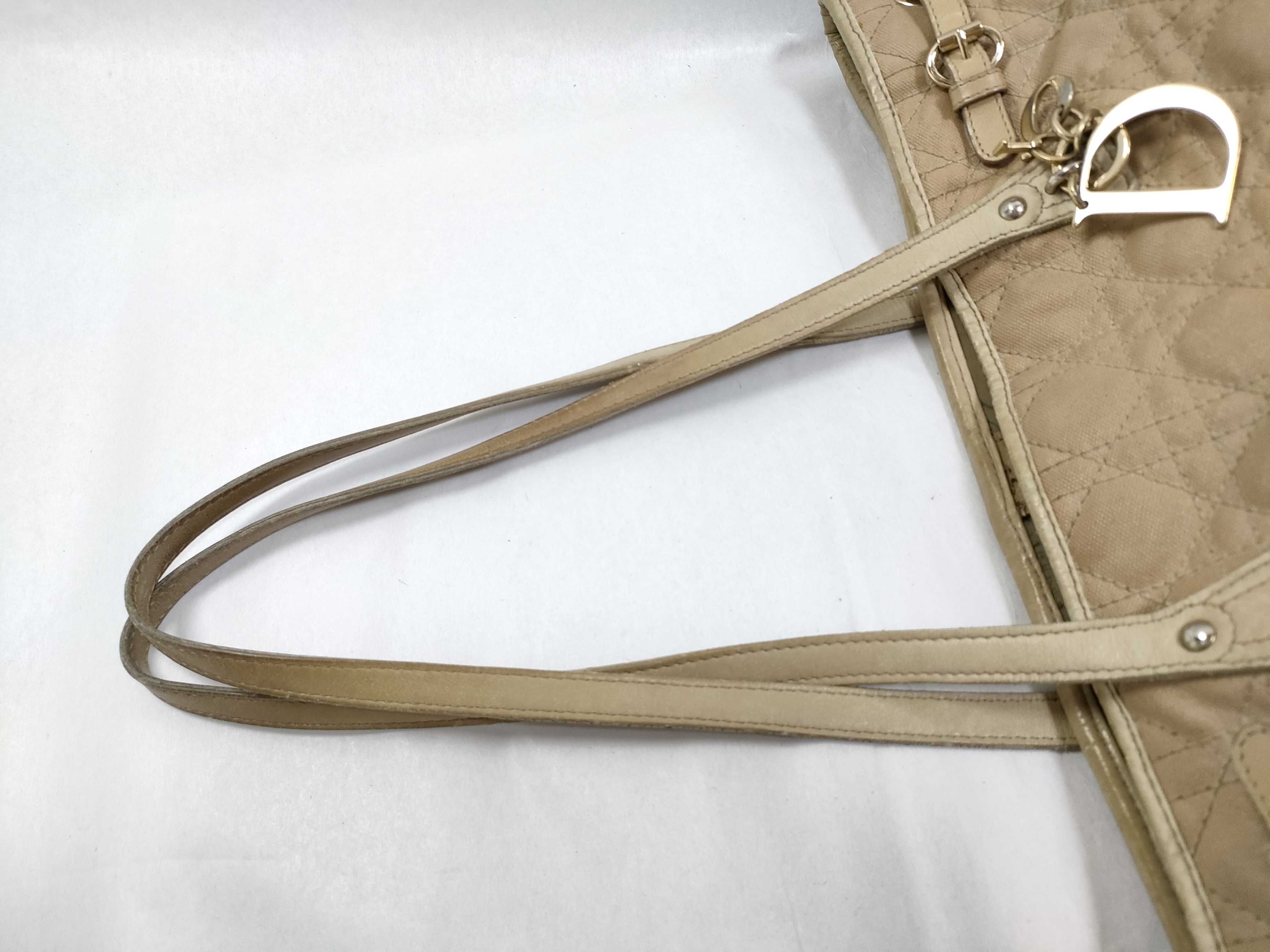 【S】990 Dior Panarea Coated Canvas x Leather Tote Bag — view 3