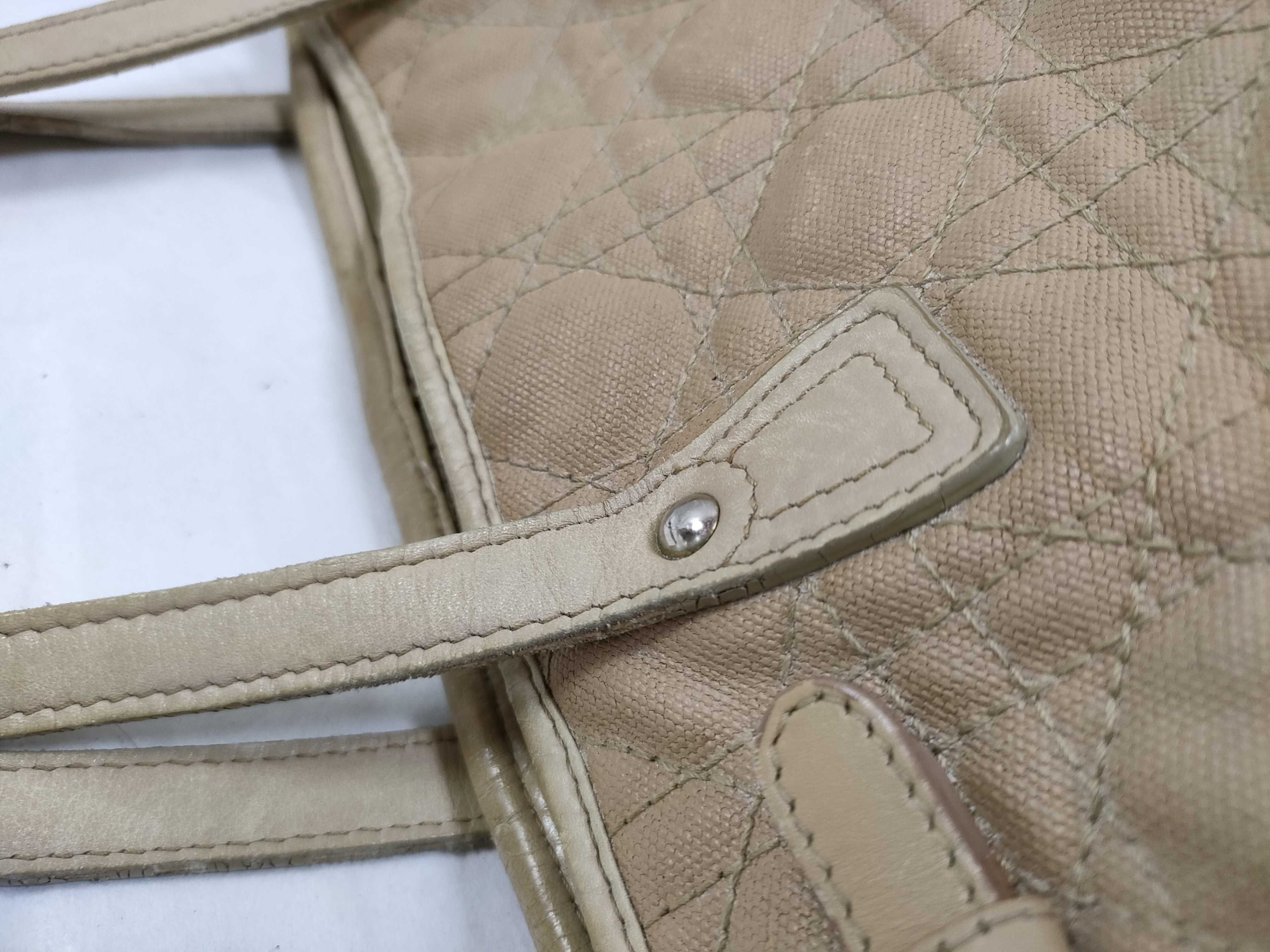 【S】990 Dior Panarea Coated Canvas x Leather Tote Bag — view 5