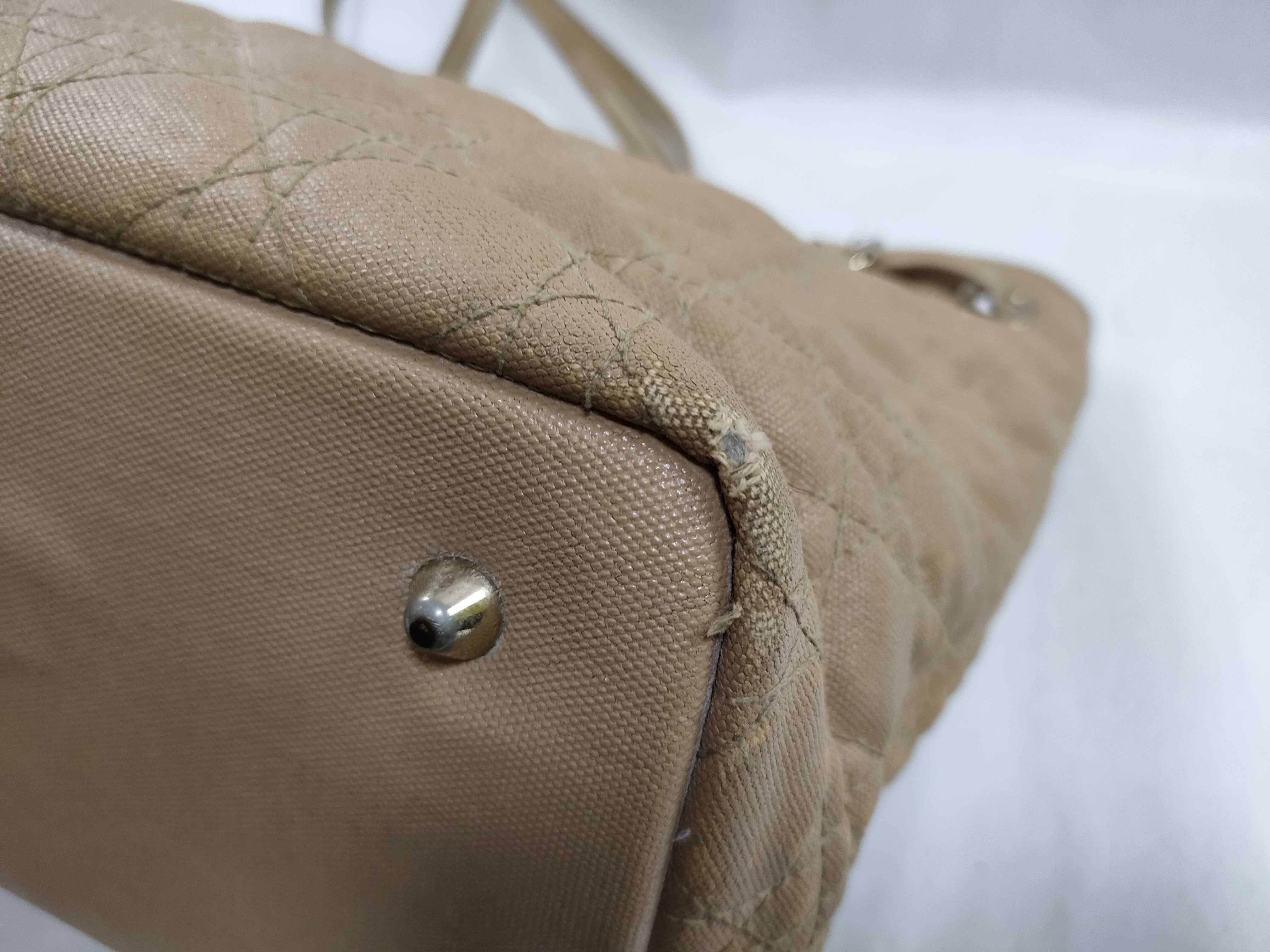 【S】990 Dior Panarea Coated Canvas x Leather Tote Bag — view 6
