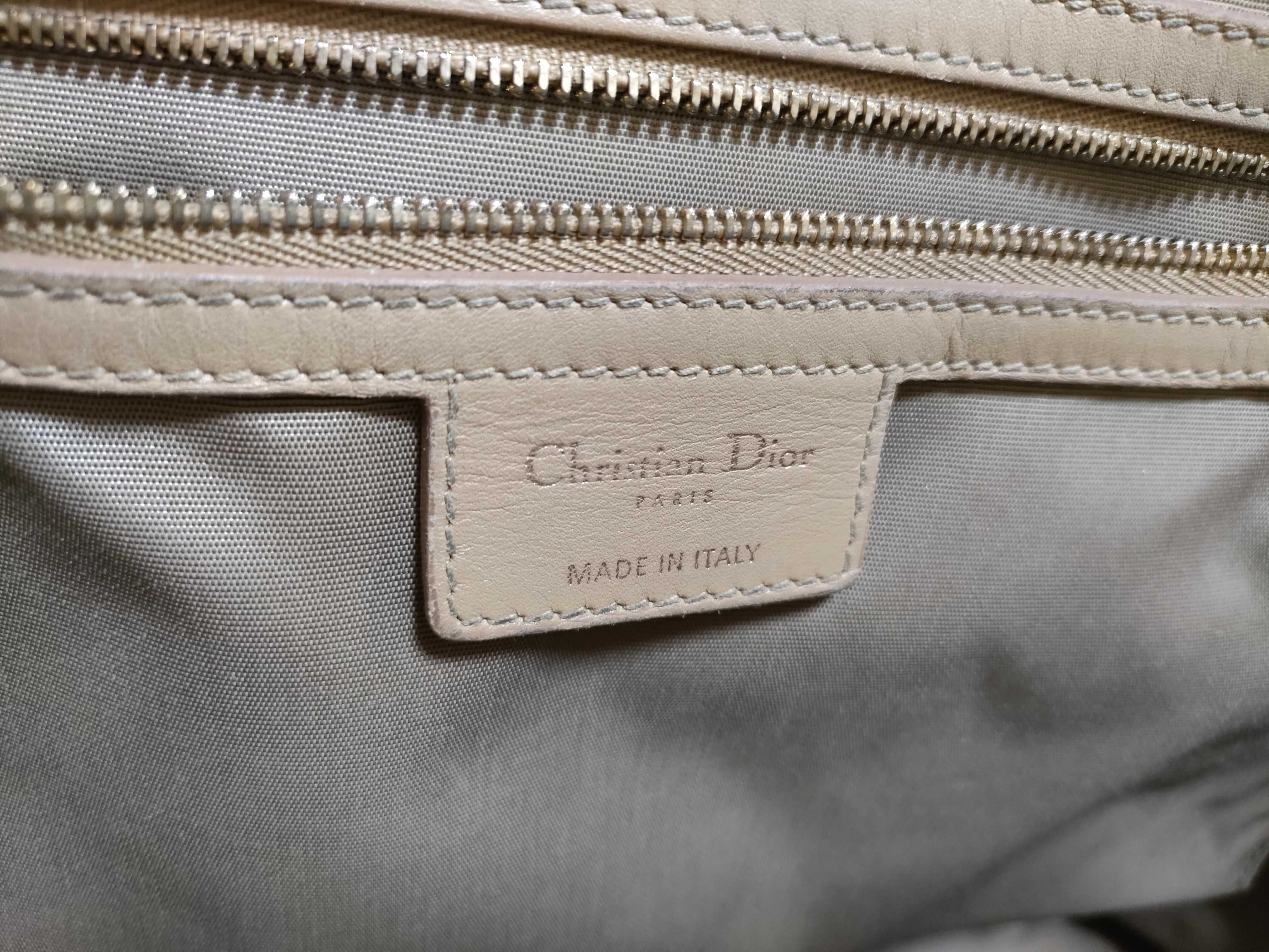 【S】990 Dior Panarea Coated Canvas x Leather Tote Bag — view 9